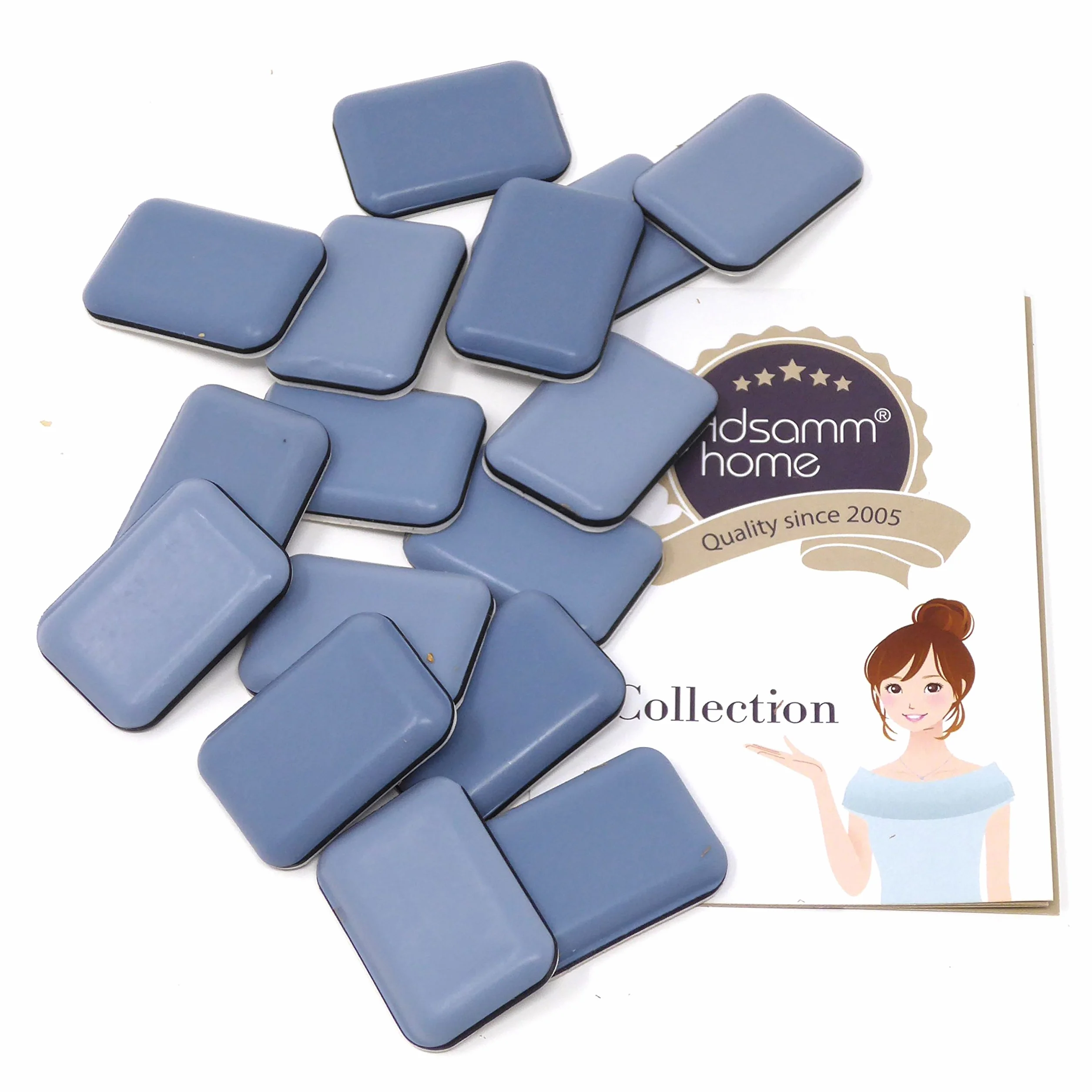 Adsamm® Pad adesivi in PTFE rettangolari 24x34 mm 5 mm spessore piedini protettivi per arredi