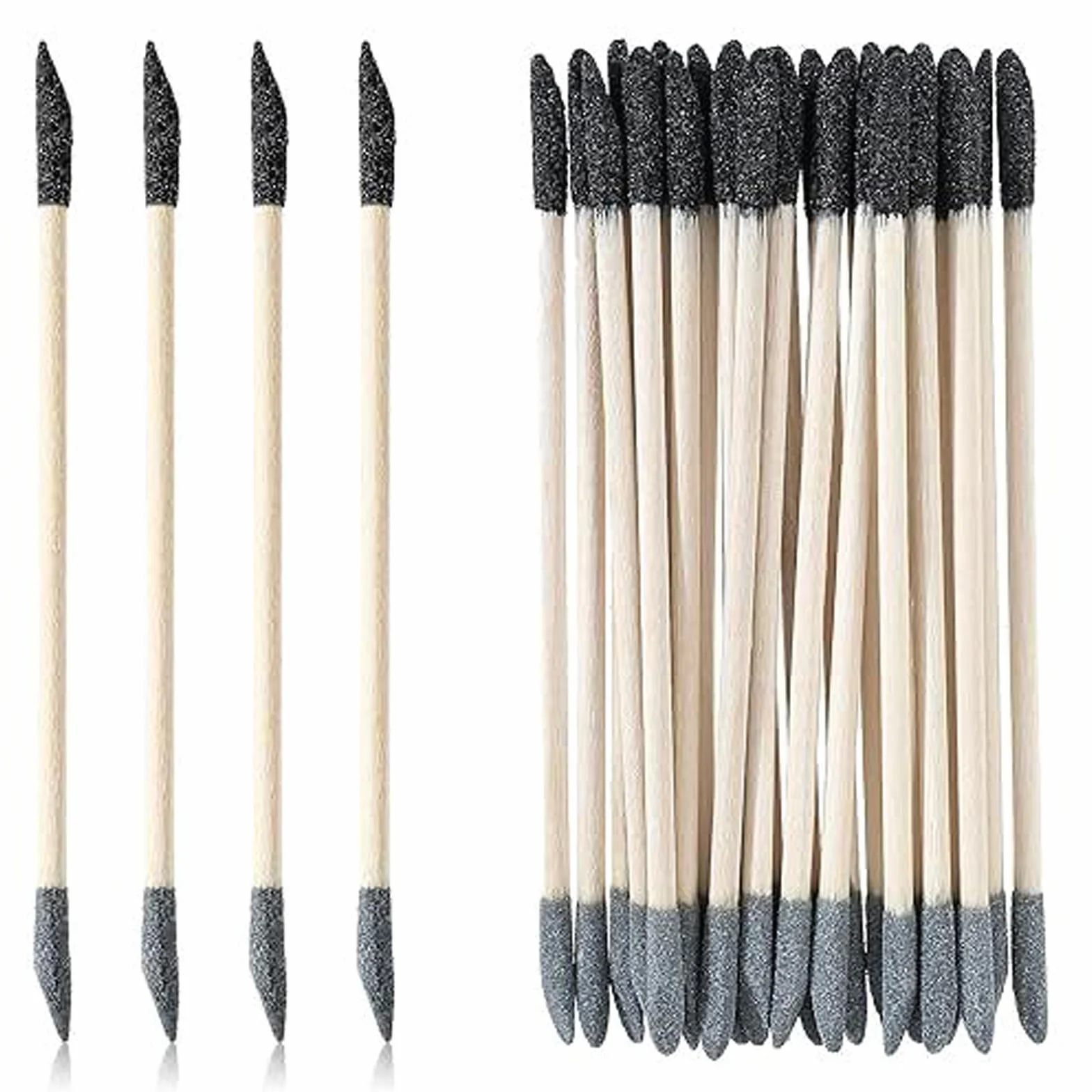 20/30/60PCS Doppia Testa Fine Dettaglio Levigatura Stick per Legno e Modellismo 150/280 Grit