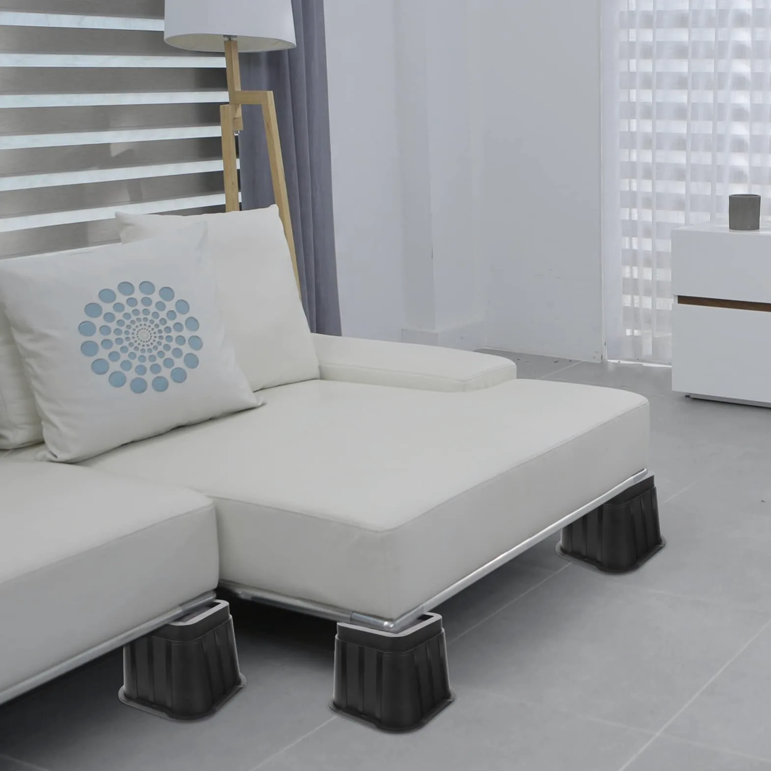 DOITOOL 4sets Rialzi Per Letti Piedini Per Mobili Rialzi Per Piedini Per Mobili Cuscinetto Per Per Livellatore Per Per Per Per Cucina Camera Da Letto Soggiorno Armadio Letto Divano Scrivan