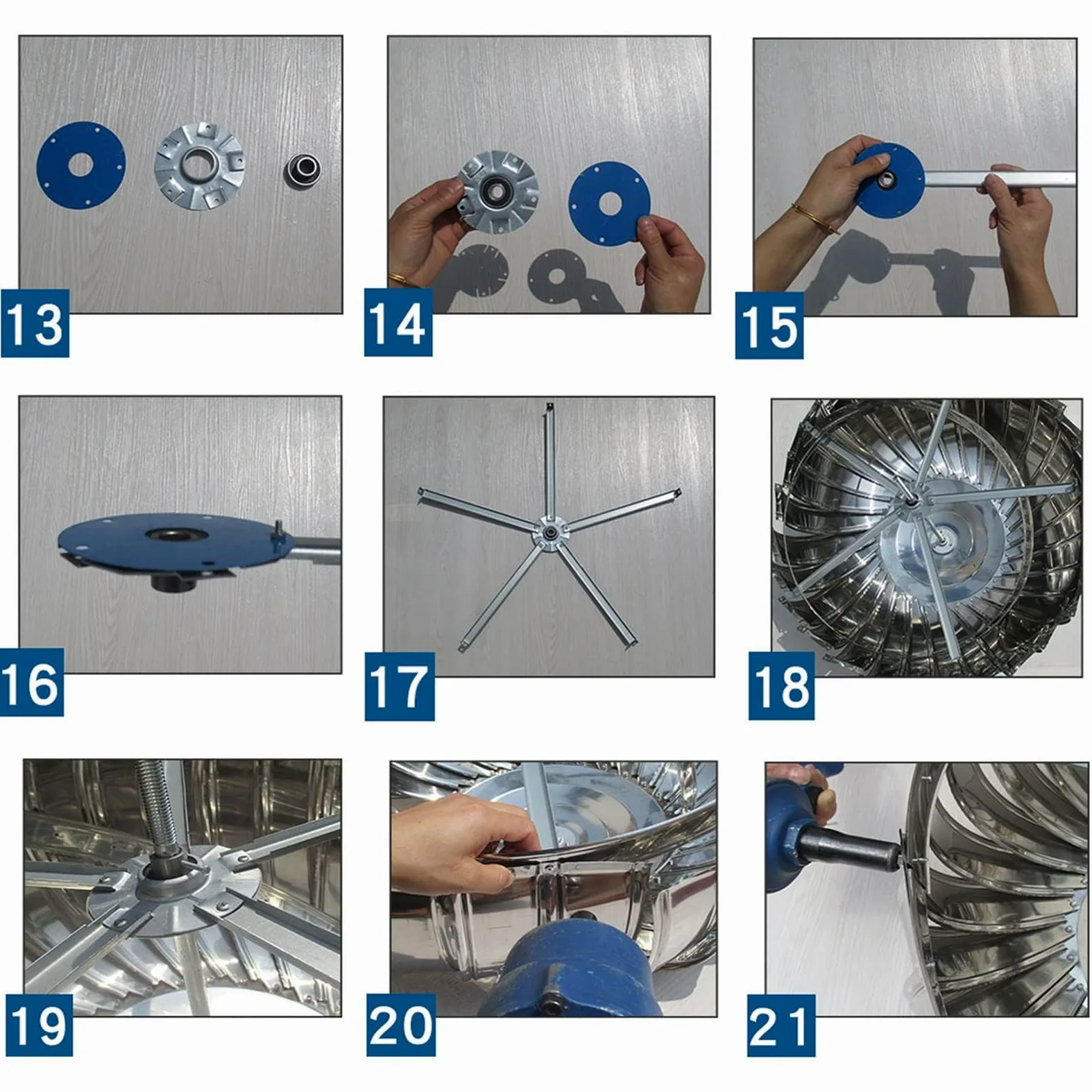 Comignolo in Acciaio Inox per Una Ventilazione efficiente dal Punto di Vista energetico, sfiato per Tetto Anti-Corrente discendente con Design Resistente alle intemperie.