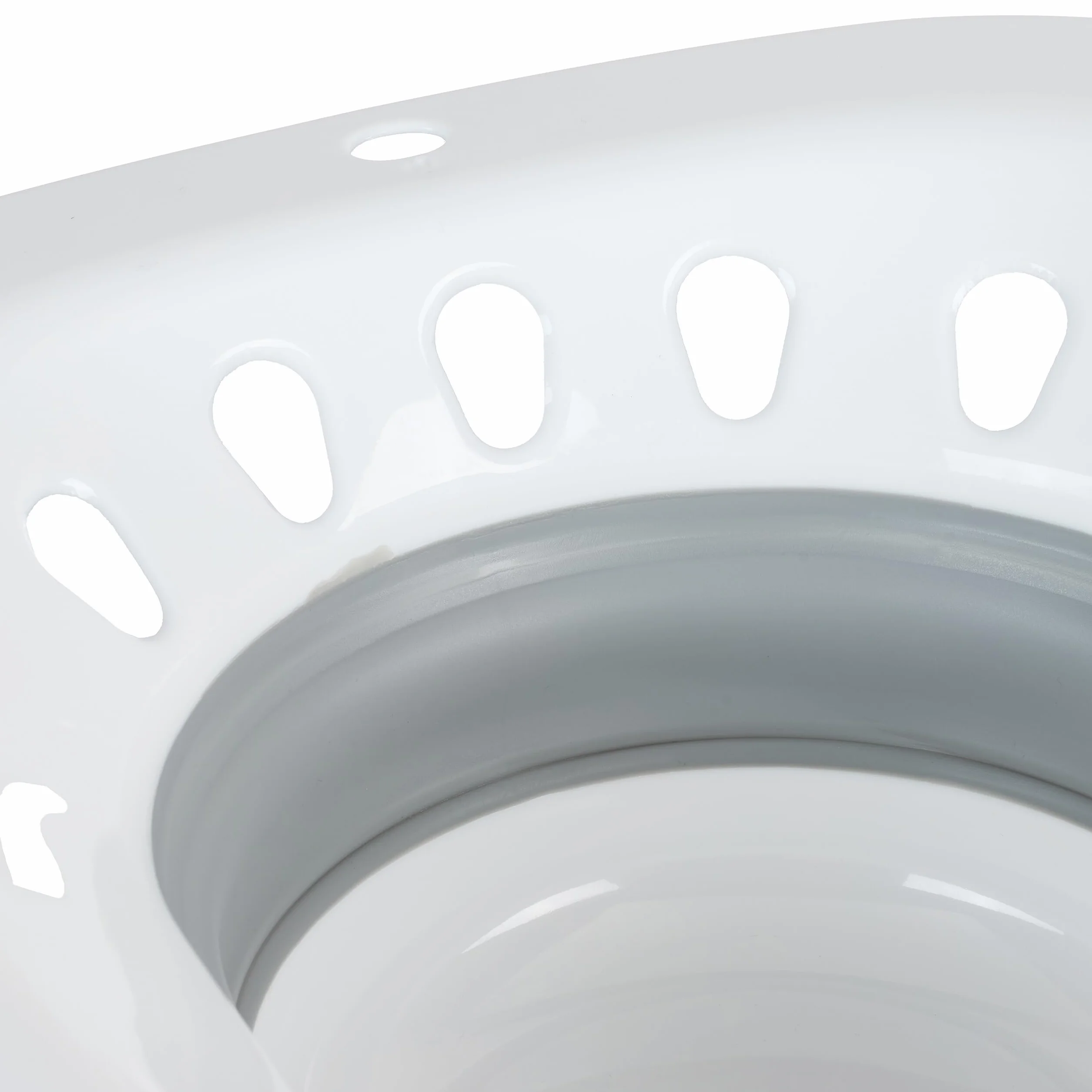 Relaxdays Bidet Pieghevole per WC, 12 x 36 x 39 cm, Igiene Intima, Plastica, Bianco/Grigio