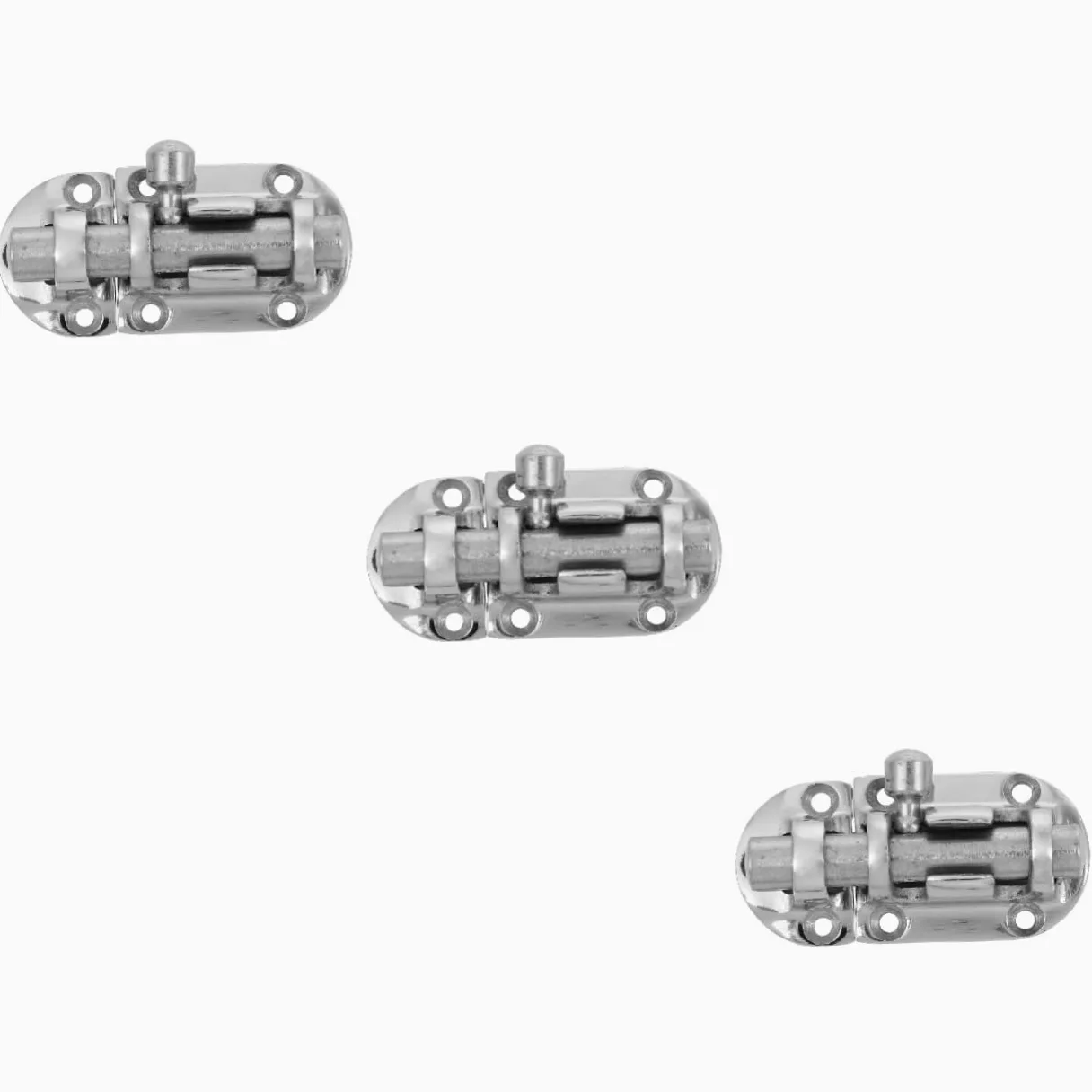 Artibetter 3pezzi Serratura Scorrevole Inossidabile Per Porte e Finestre Bullone Barile Per Sicurezza Adatta Barche Armadi e Finestrini Facile Installazione e Resistente Alla