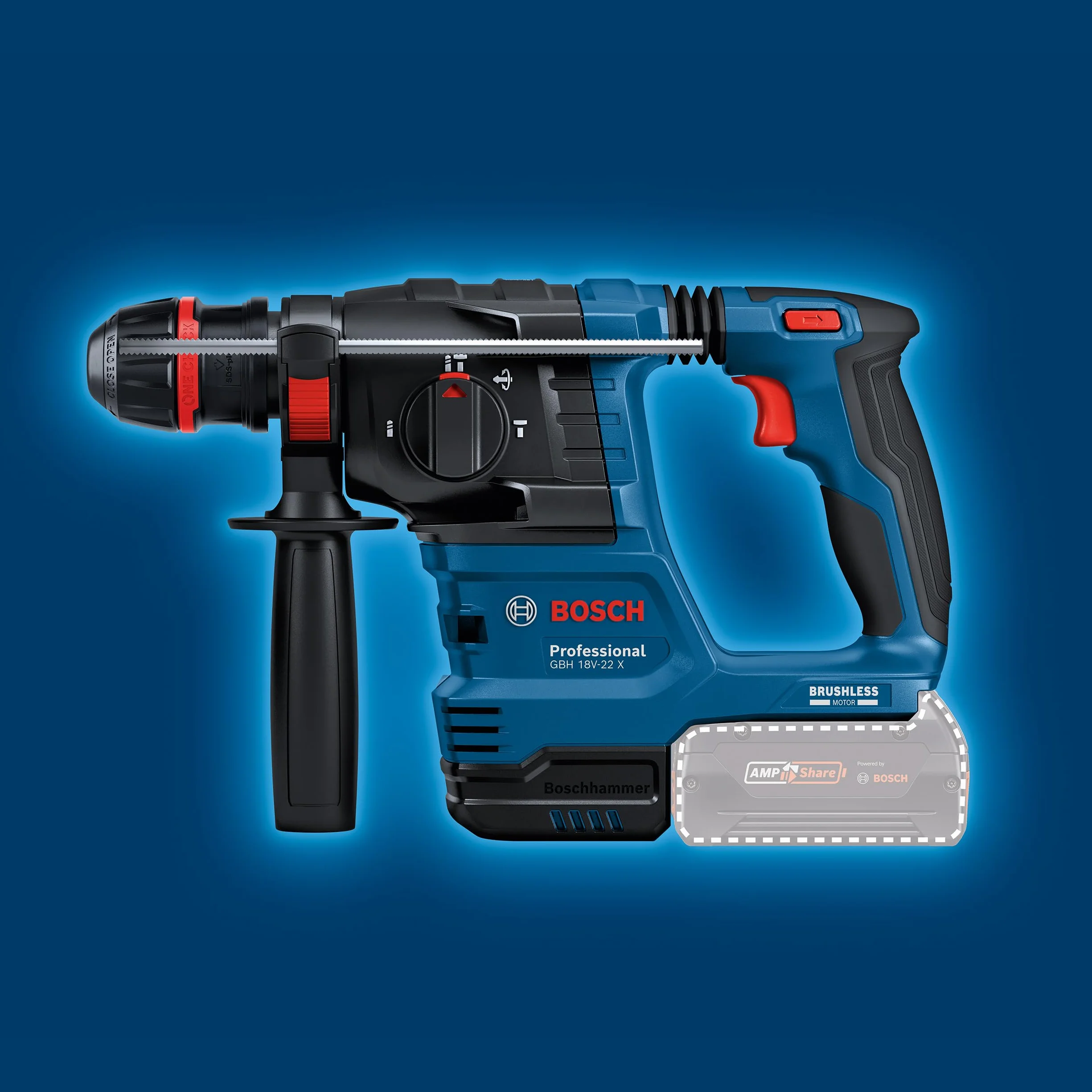 Bosch Professional GBH 18V-22 X Martello perforatore a batteria 18V System L-BOXX 136