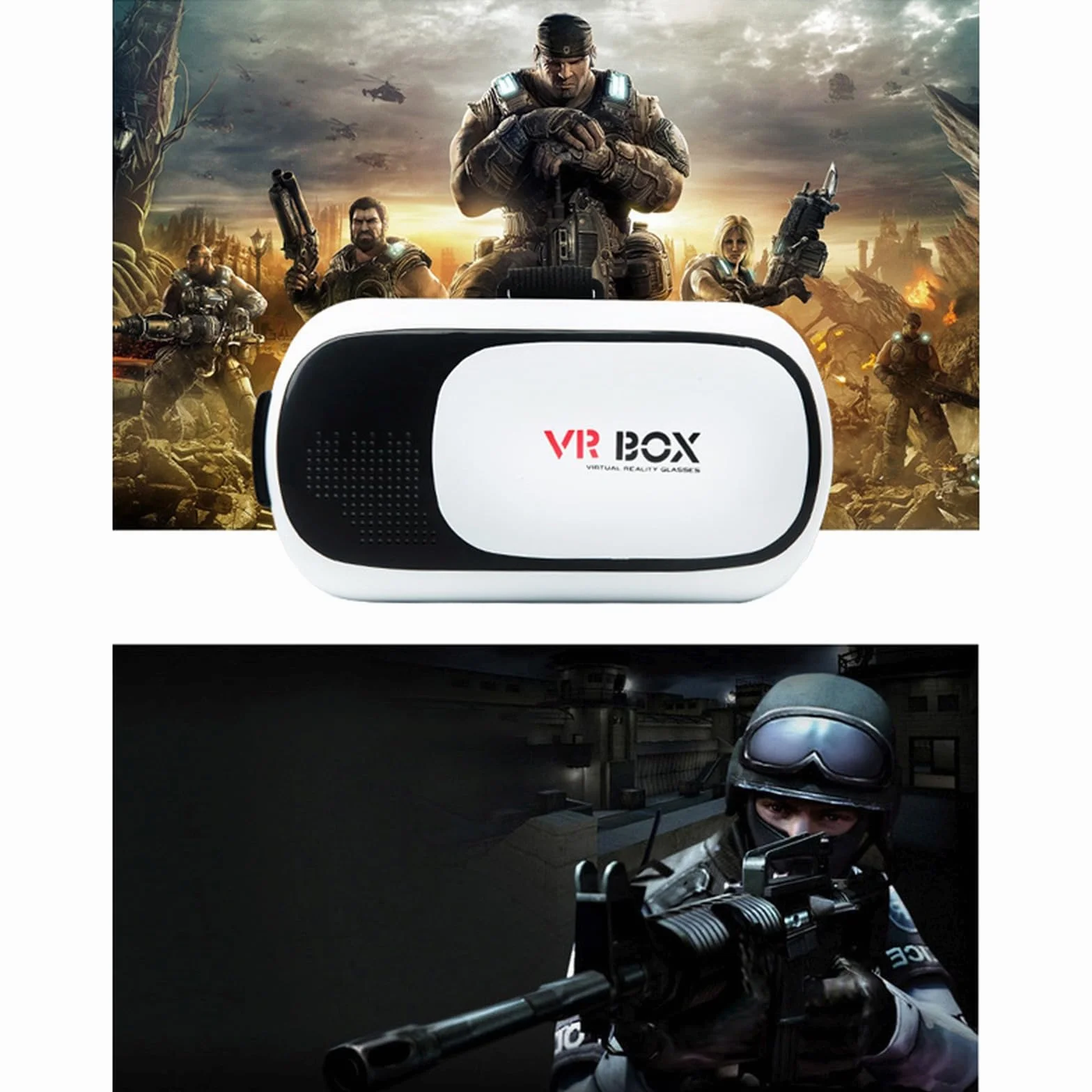 Retoo Occhiali VR 3D Visore di Realtà Virtuale per Giochi, Film su Smartphone da 3,5-6,3 Pollici con Telecomando e visore a 360°, Occhiali visori VR compatibili con Android, iPhone, Samsung, Moto, LG