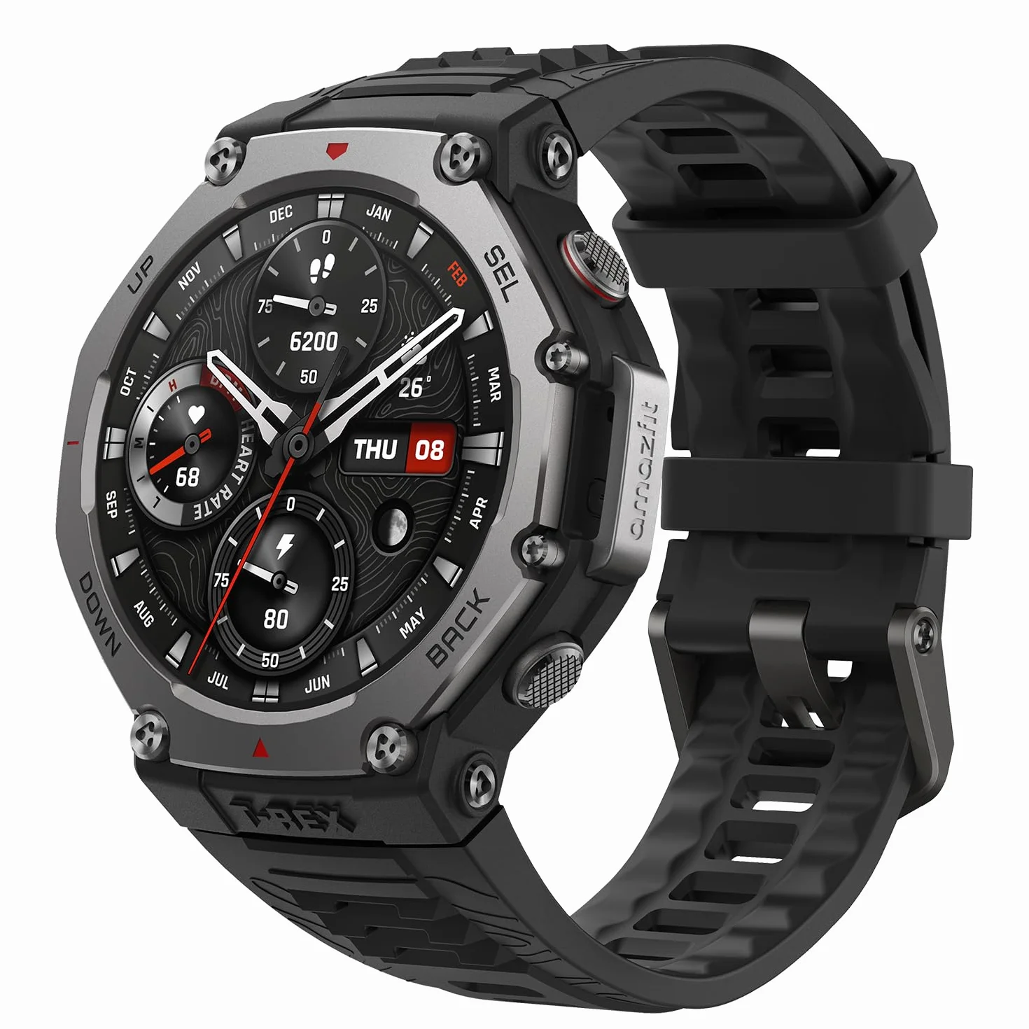 Amazfit T-Rex 3 Outdoor Smartwatch 48mm Display AMOLED, Mappe & Navigazione Offline,6 Sistemi Satellitari Dual Band GPS, 27 Giorni di Durata Batteria,Pagamento NFC, 170+ Modalità Sport per Avventura