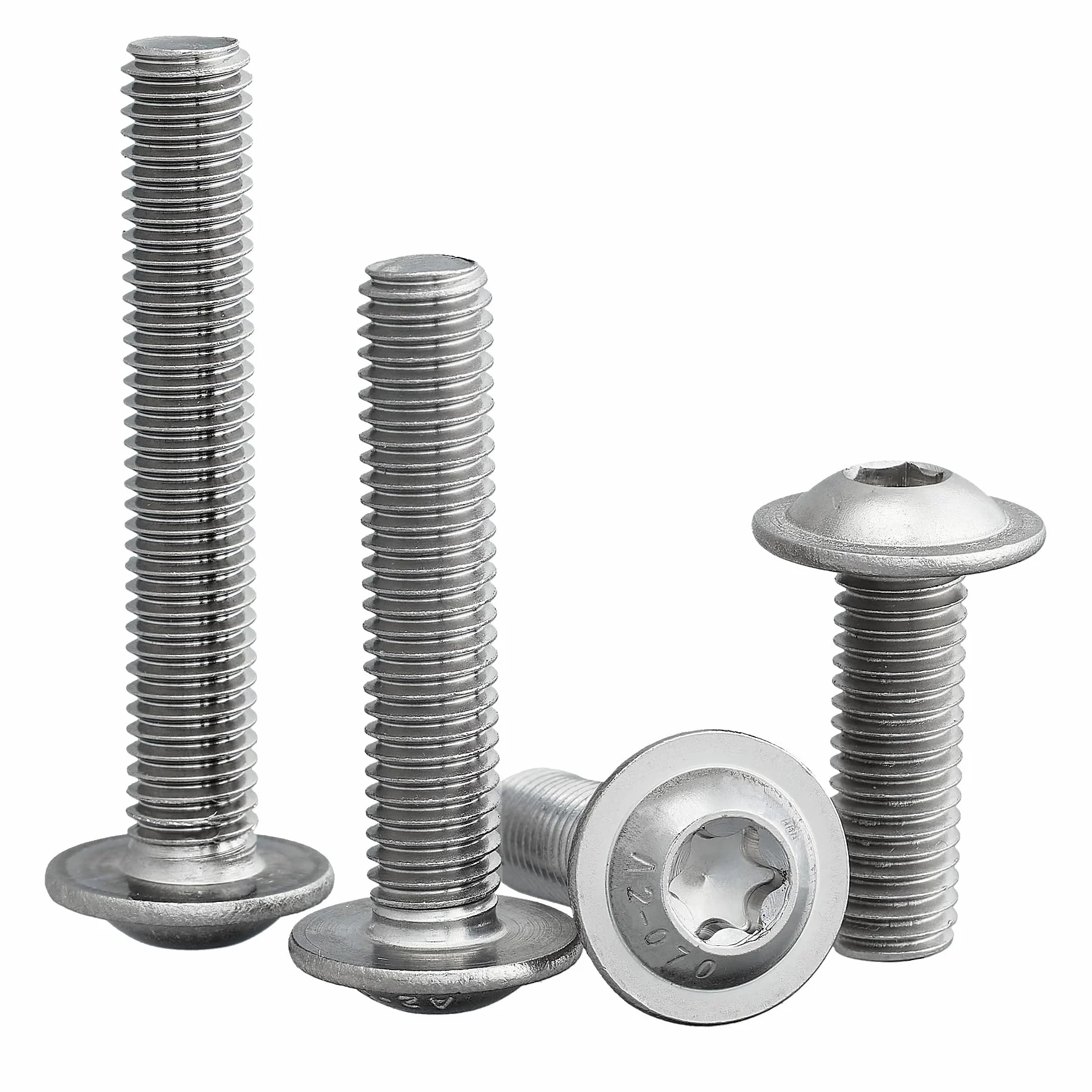 Viti testa bombata M5 x 60 mm ISO 7380-2 Torx TX25 acciaio inox A2 100 pezzi