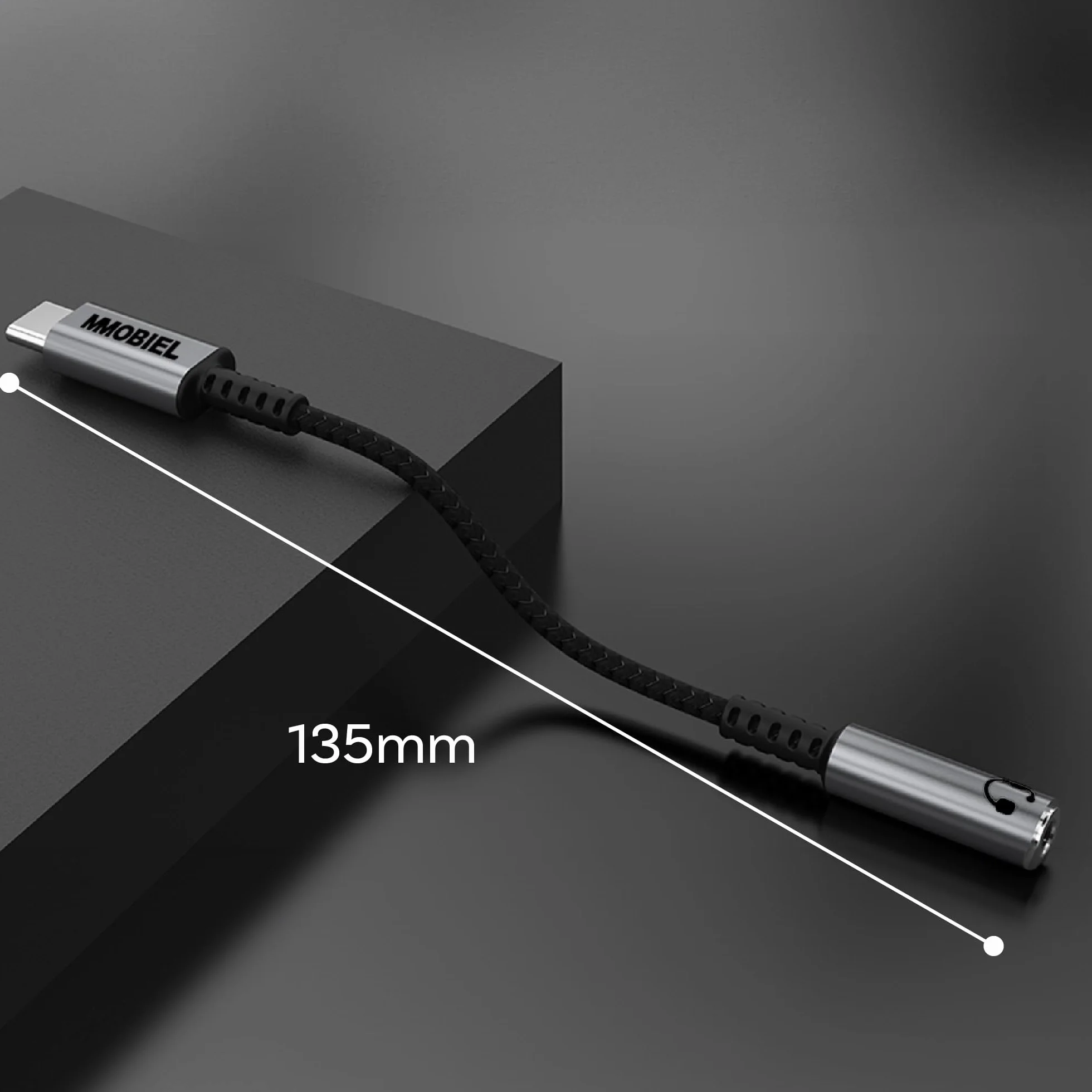 MMOBIEL Adattatore USB-C a Jack per Cuffie 3, 5mm TRRS – 32Bit/384Khz - Cavo Adattatore da USB-C ad Aux Compatibile con Samsung S26 S25 S24 S23, iPad, iPhone 17 16 15 e Altro – Alluminio