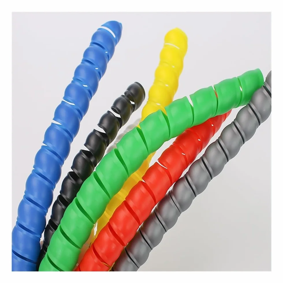 Tubo di avvolgimento da 1/5 m, 8/10/14/16/20/25 mm, guaina di protezione per cavi, guaina protettiva a spirale (giallo, 42 mm x 5 metri)