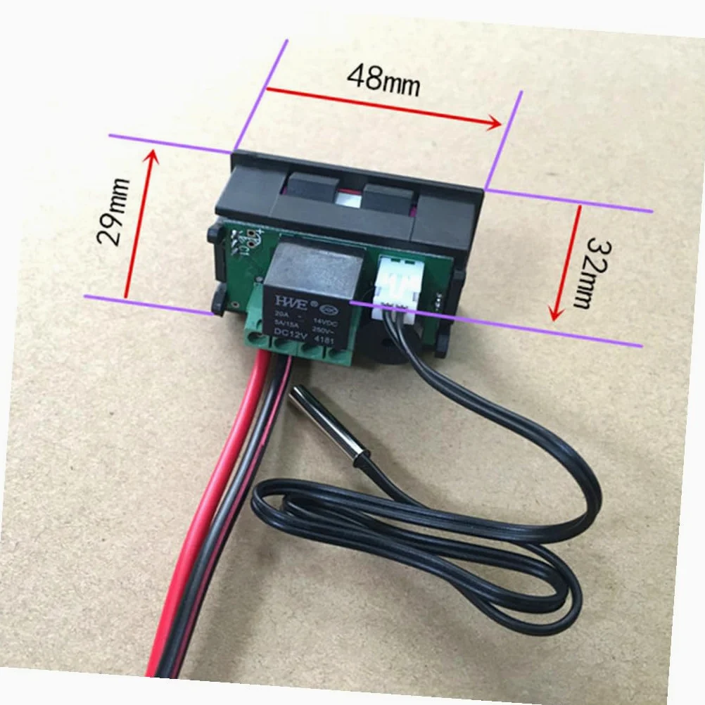 Cabilock Termostato Digitale 3 Pz Termostato Display Digitale Interruttore Cronotermostato