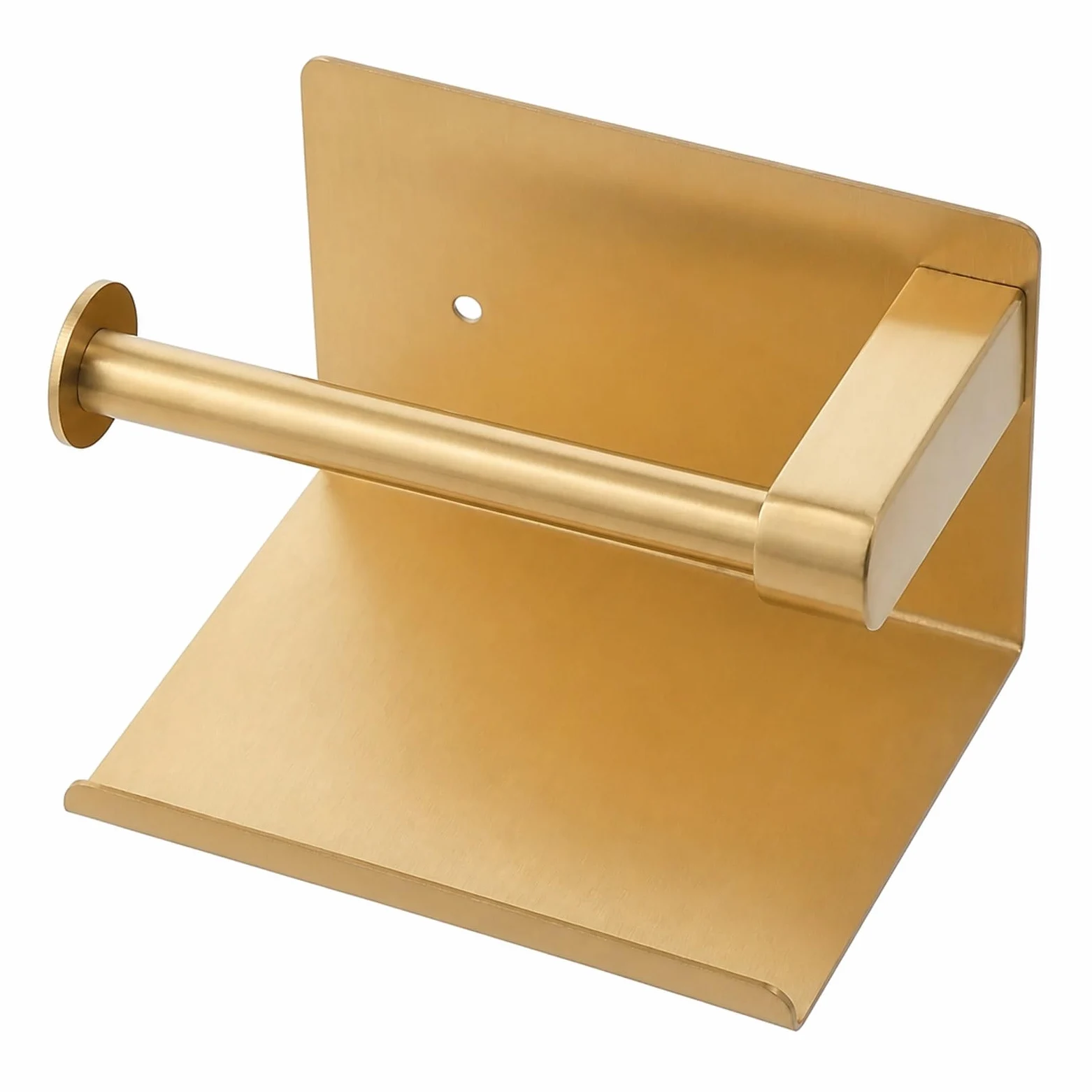 Porta carta igienica in acciaio inox 201 con ripiano | Oro, acciaio inossidabile 201, for bagno, cucina, camera da letto: mensola for telefono a parete