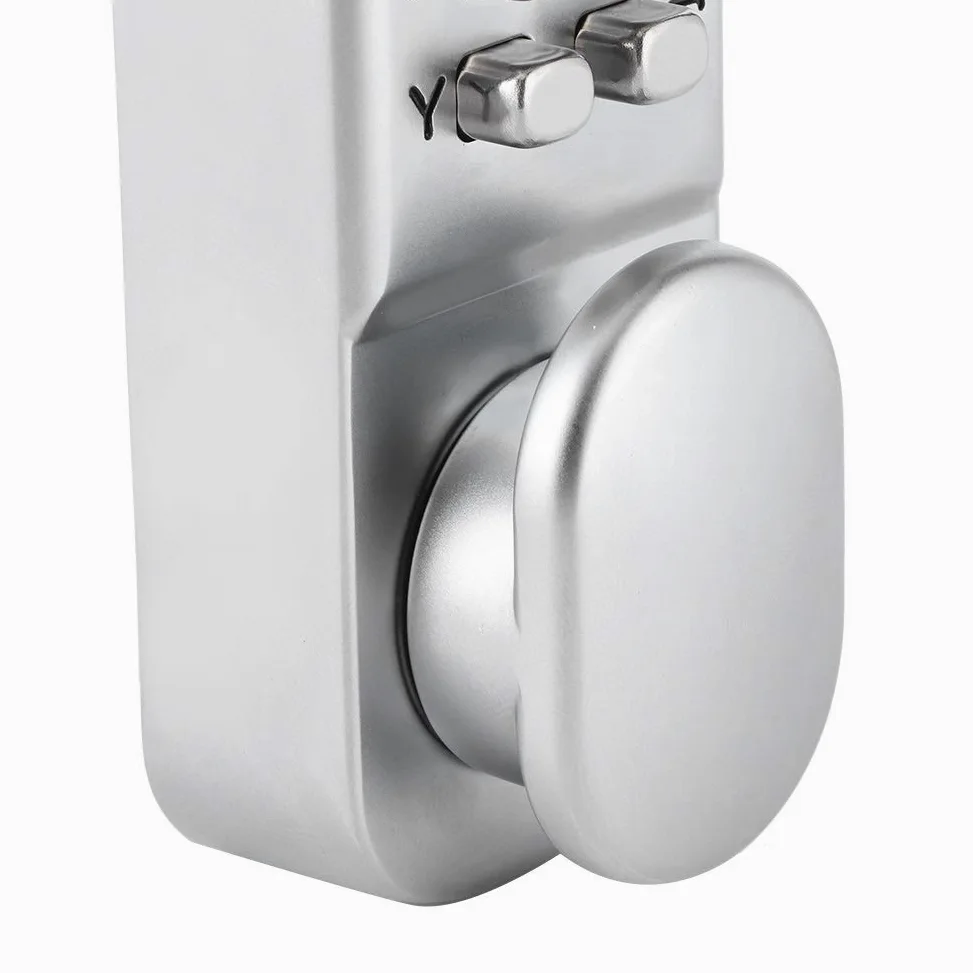 EMUKOEP Lucchetto a Combinazione Impermeabile Durevole per Ingresso in Ufficio Domestico, Lucchetto di Sicurezza Meccanico Senza Chiave per Cancelli, Parcheggi