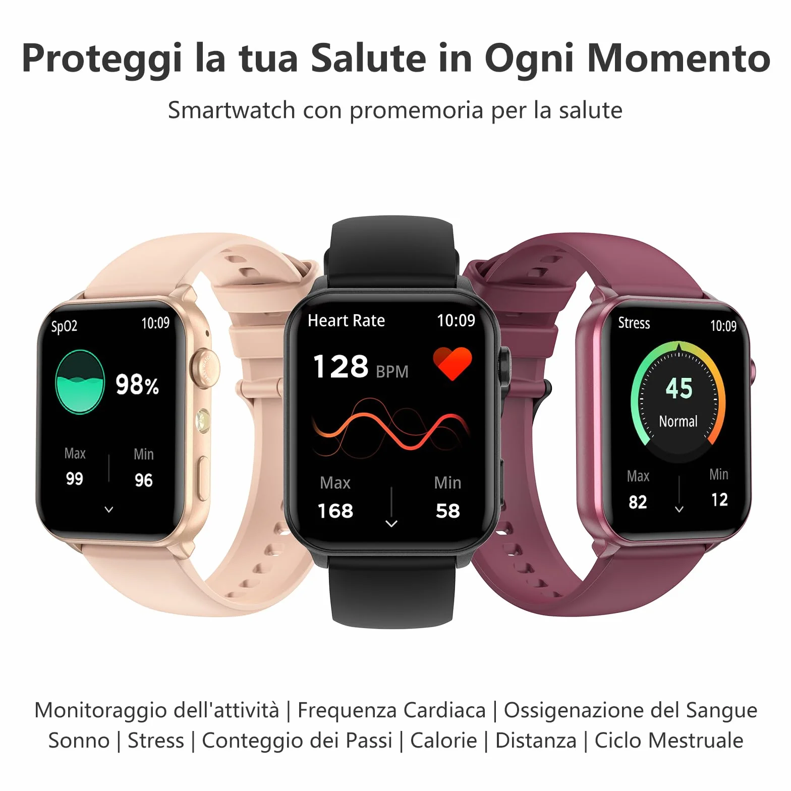 Smartwatch Uomo Donna, Orologio Smartwatch con Effettua/Risposta Chiamate, LED Torcia, Orologio Intelligente con DIY Quadranti, Contapassi, Sonno, Smart Watch per Android iOS(2 Cinturini)