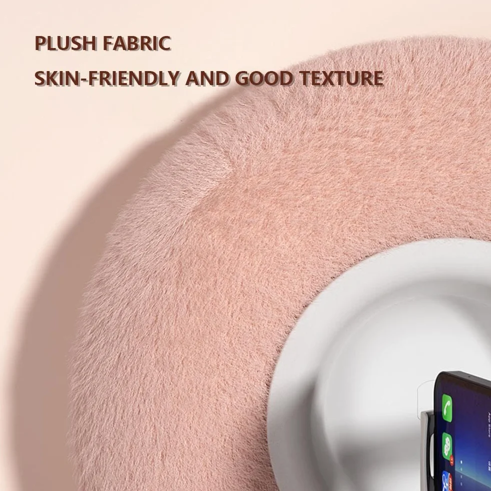Generisch Supporto per Kindle, Pillow Stand Regolabile a 360° per la Lettura in Bed, Fuzzy Bowl per Kindle Accessori