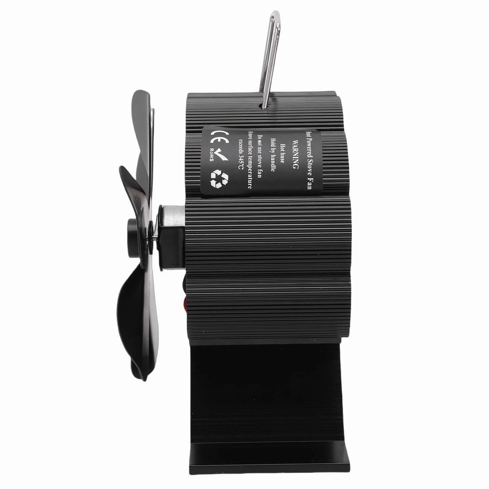FTVOGUE Ventilatore stufa legna alluminio | Termico, senza elettricità, +80% flusso, per camino