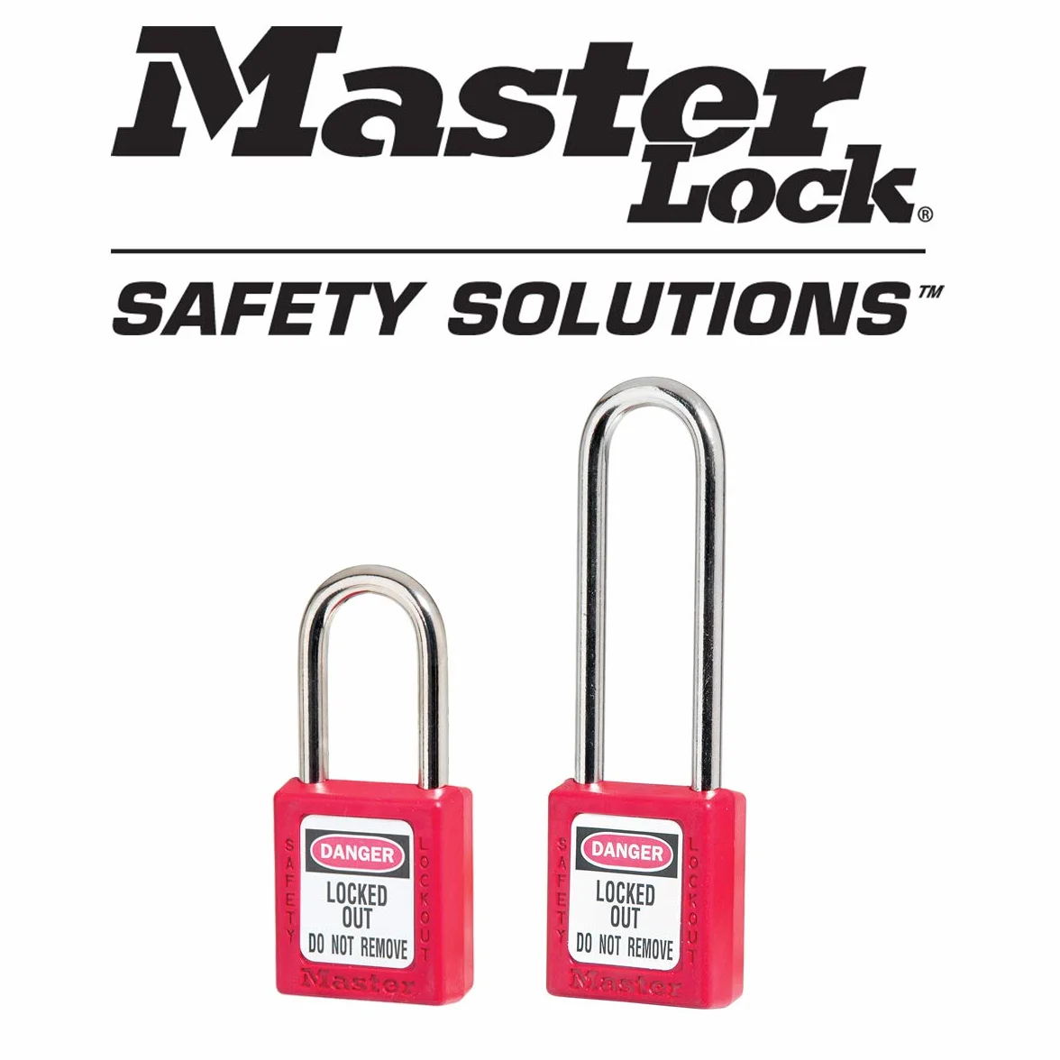 Master Lock 410LTRED - Lucchetto di sicurezza per serratura, extra lunghezza, colore: rosso