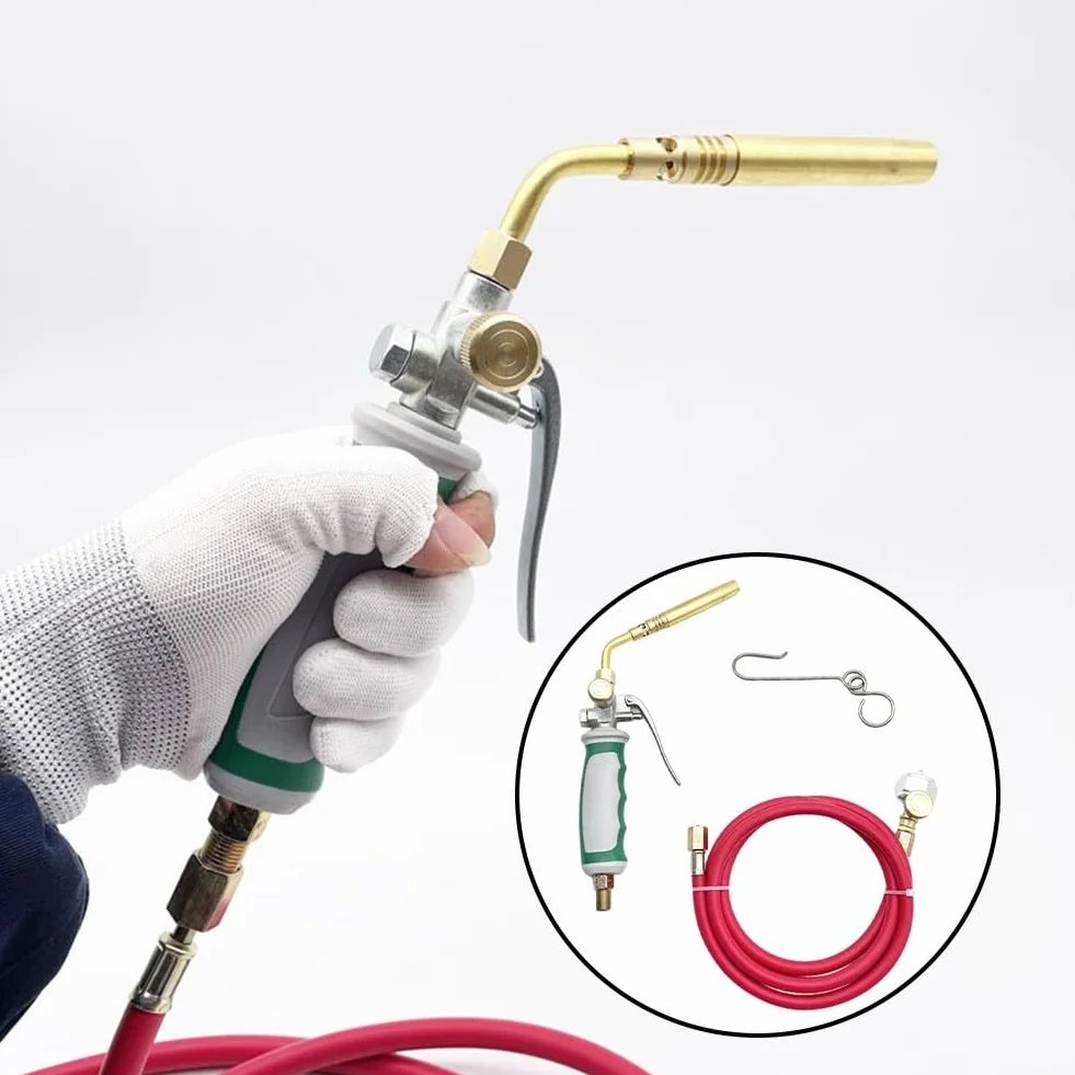 Torcia di saldatura in ottone con tubo di gomma 1,6 m per propano