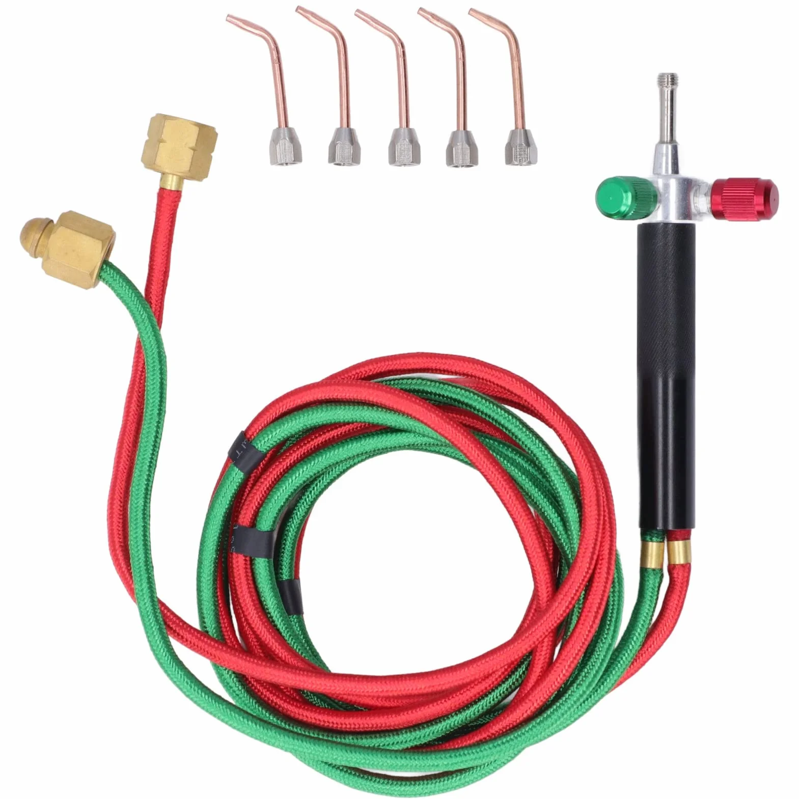Kit Torcia per Saldatura a Gas Mini Cannello con 5 Punte per Alta Temperatura Riparazione Gioielli