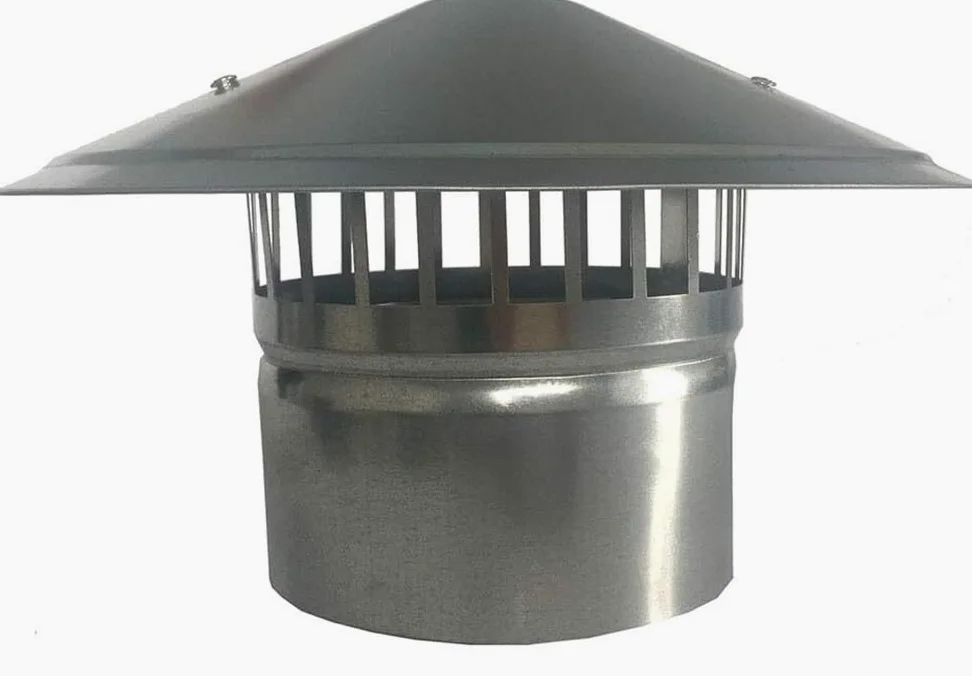 Cappellino per camino, protezione per uccelli, in acciaio inox, copertura per canna fumaria, cappellino da pioggia e neve