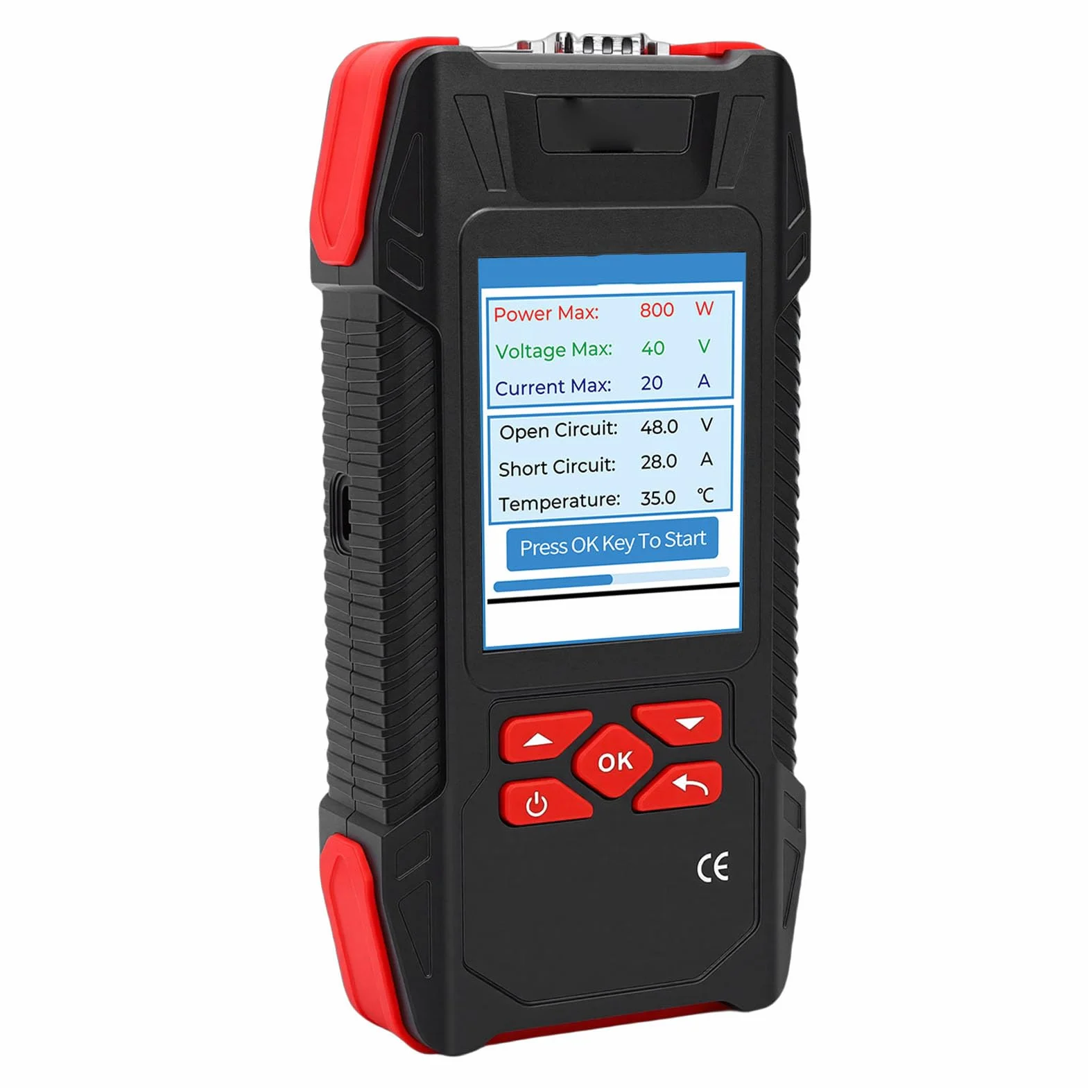 Tester per pannelli solari, indicatore di curva MPPT, 2000 W, 90 V, 40 A, multimetro fotovoltaico con memorizzazione dati retroilluminato, per test di efficienza e manutenzione