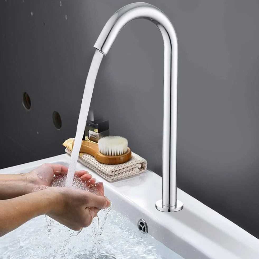 Rubinetto Automatico a Sensore Infrarossi G1/2" Acciaio Inox per Lavello
