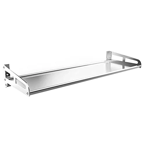 Mensola da cucina e portasciugamani da parete in acciaio inox, per bagno e camera da letto, 30 x 40 cm, colore argento, 22 misure per risparmiare spazio ottimale