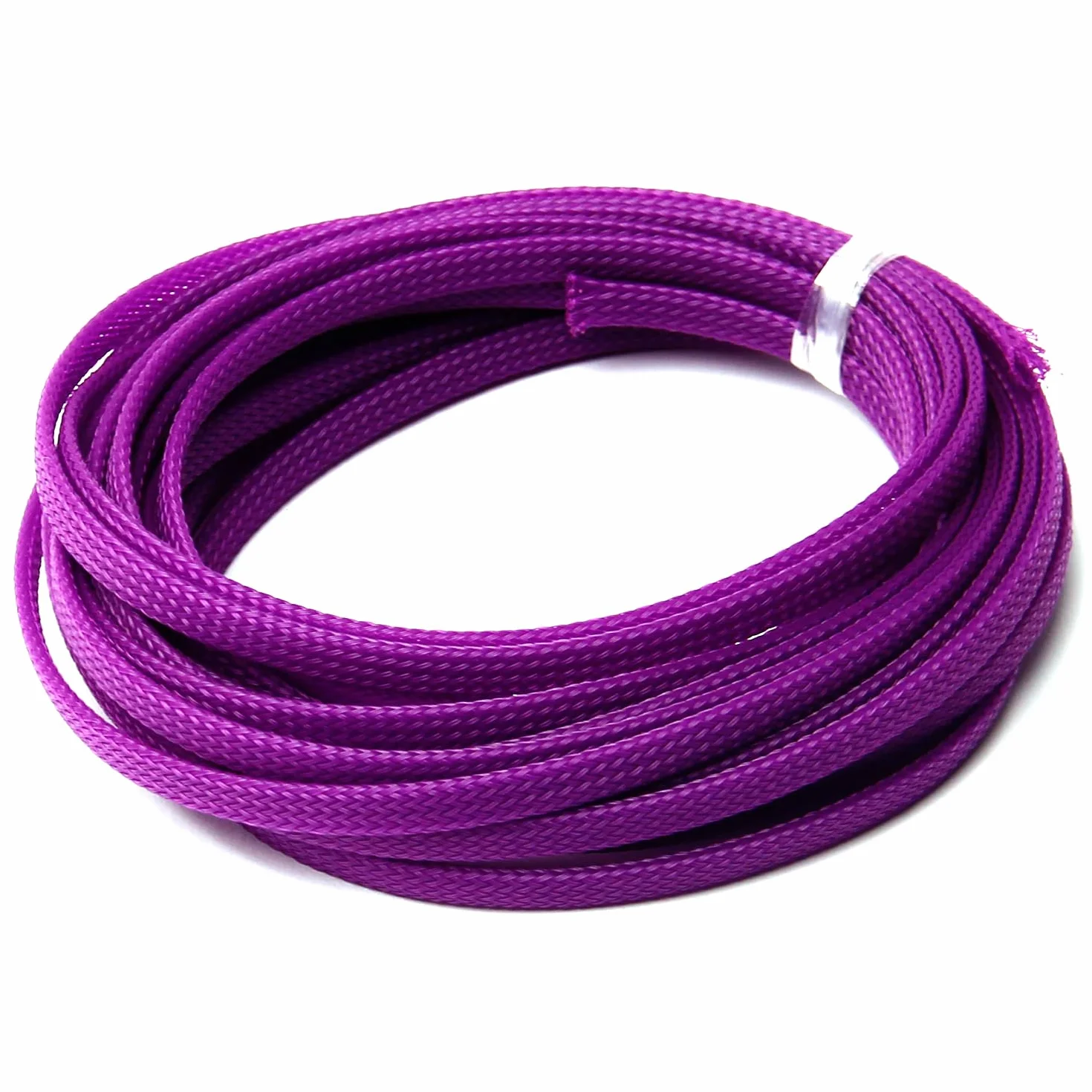 Othmro 1 manicotto per tenere in ordine i cavi, 5 m, organizer per cavi da scrivania, per cavi USB di TV/PC, protezione cavi per animali domestici, viola (larghezza: 6 mm)
