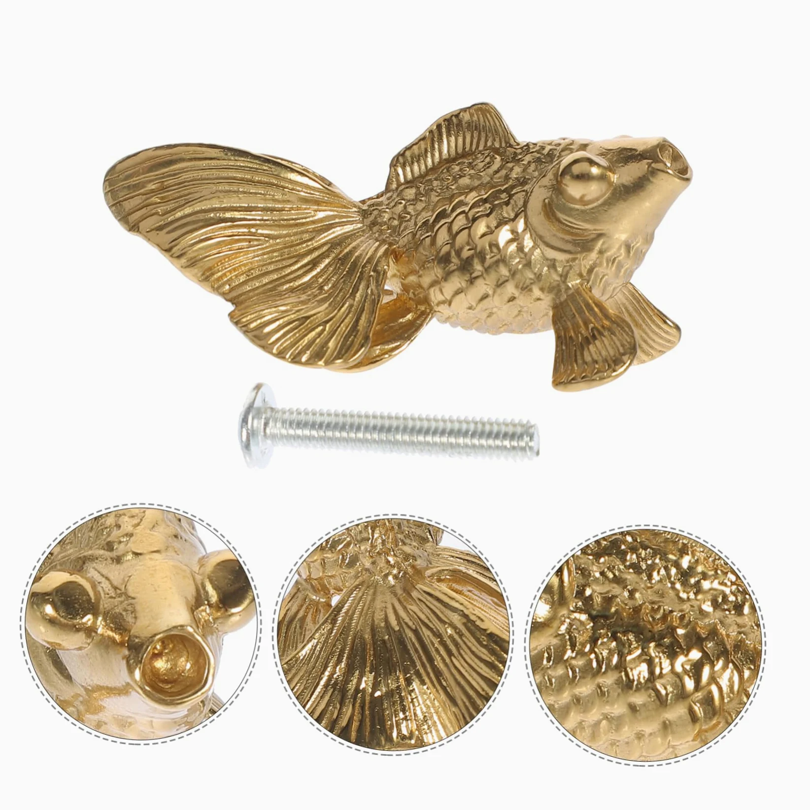 Uonlytech Pomelli Decorativi in ​​metallo Per Mobili Cassetti E Mobili in Ottone 3 Pezzi