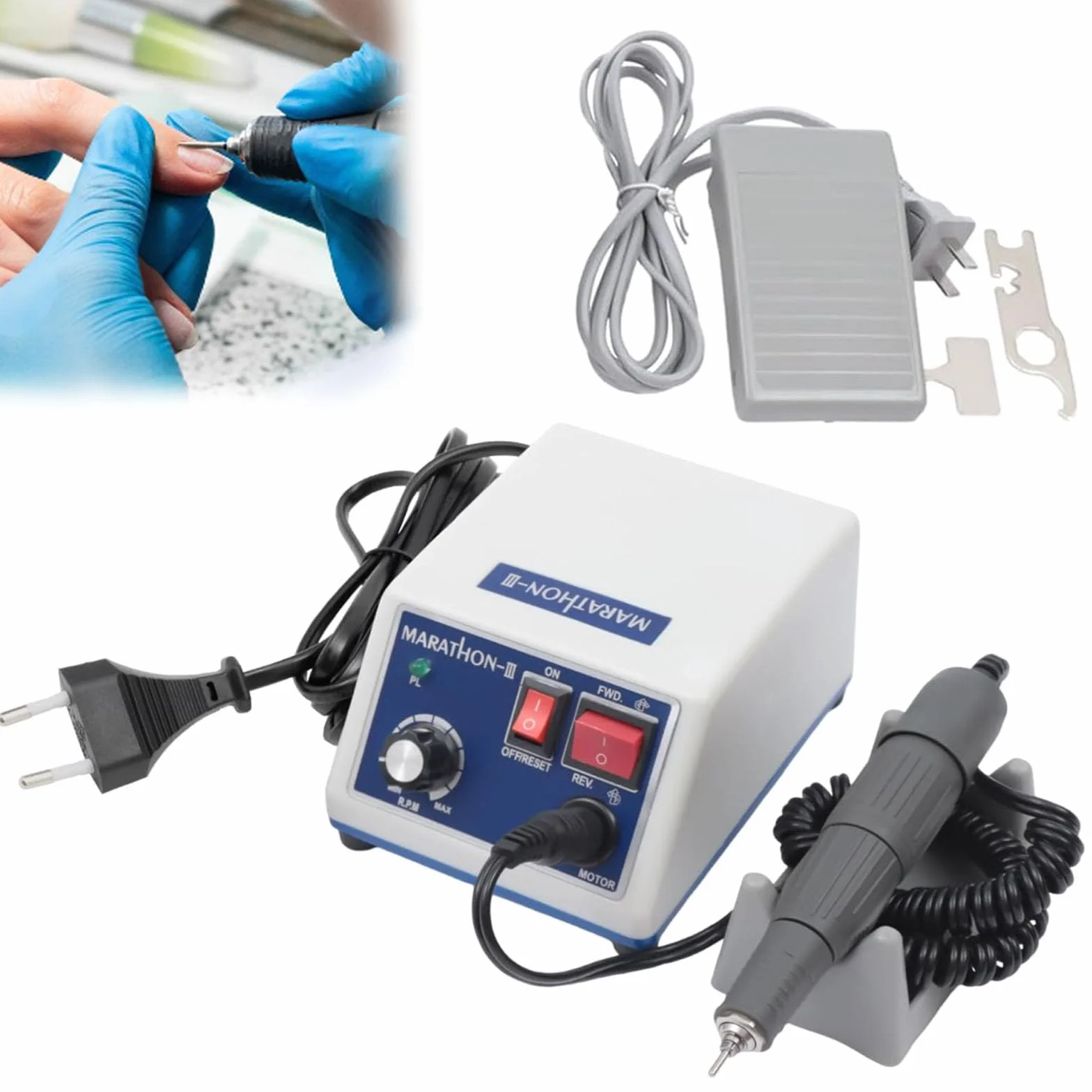 Lucidatrice Elettrica Per Micromotore 0-35000 Giri/Min 2,35mm Gioielli Ceramica Denti