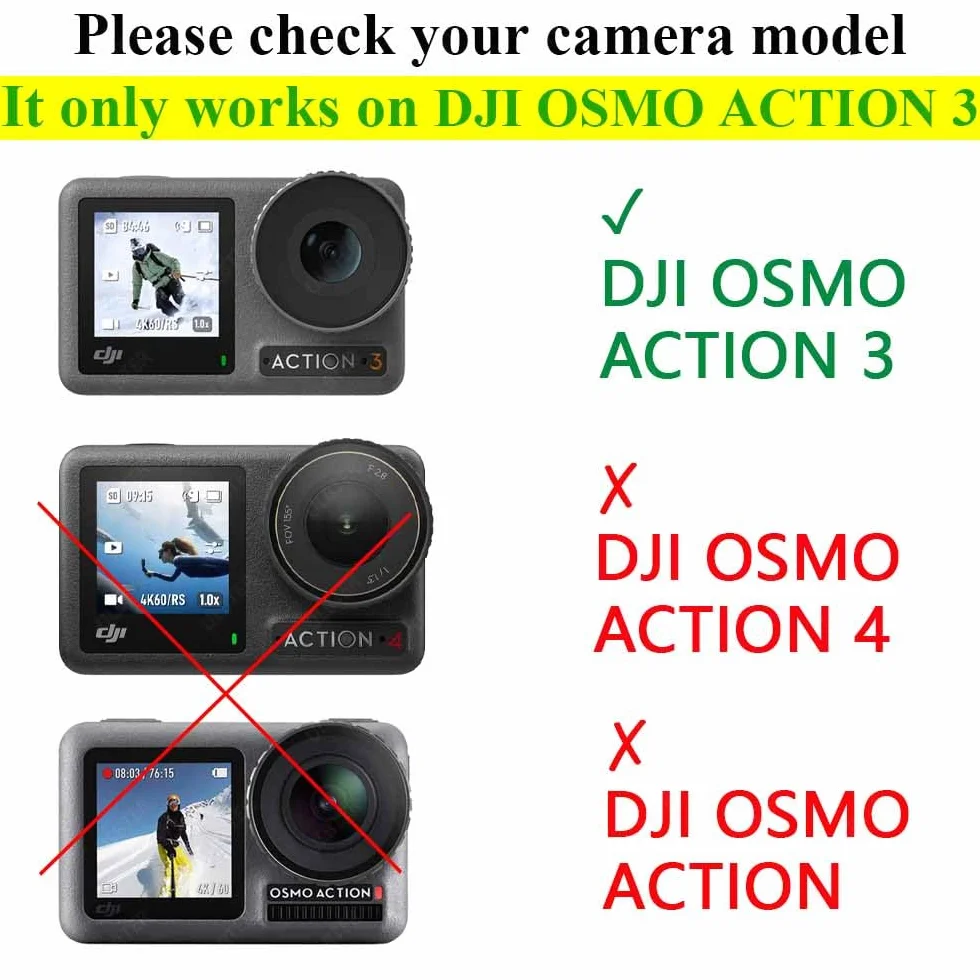 ULBTER Pellicola protettiva per DJI Osmo Action 3 + copriobiettivo, protezione in vetro temperato, 0,3 mm, durezza 9H anti-sfregamento, anti-impronte, anti-bolle [2+6 pezzi]
