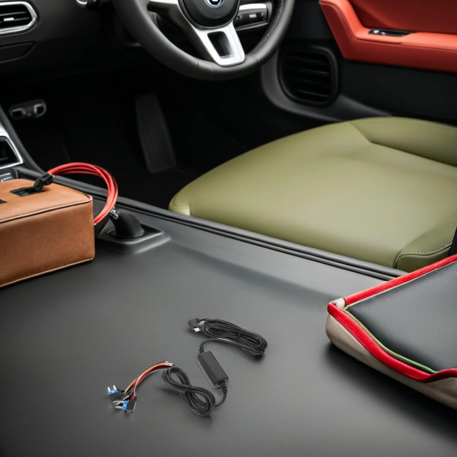 Kit Cablaggio per Dashcam Usb-c a 3 Core, Cavo di Alimentazione Acc per Auto Controllo Automatico, Compatibile Telecamera da Cruscotto, Alimentazione Stabile per Uso in Viaggio