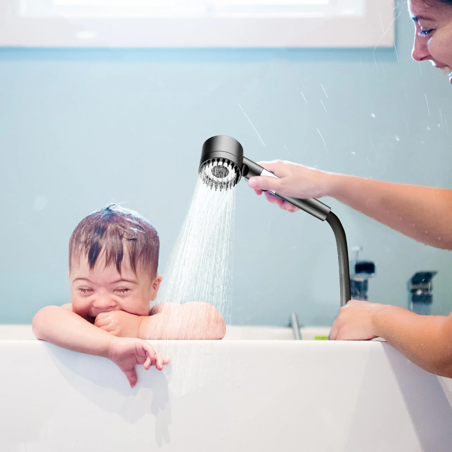 Soffione Doccia Anticalcare Doccia Soffione Doccia Risparmio Idrico con filtro