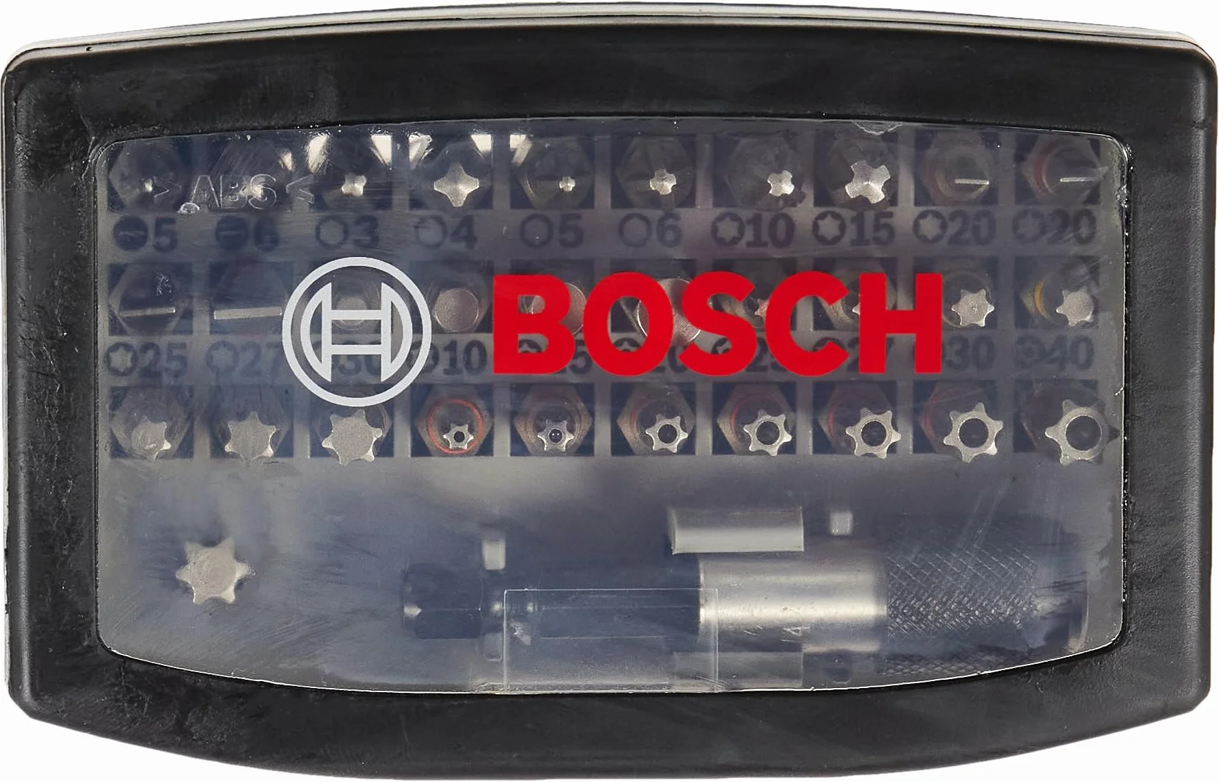 Bosch Set di Punte per Giravite 1/4 Pollici Nero