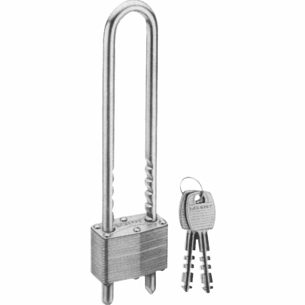 Master Lock 517D - Lucchetto con anello lungo, laminato