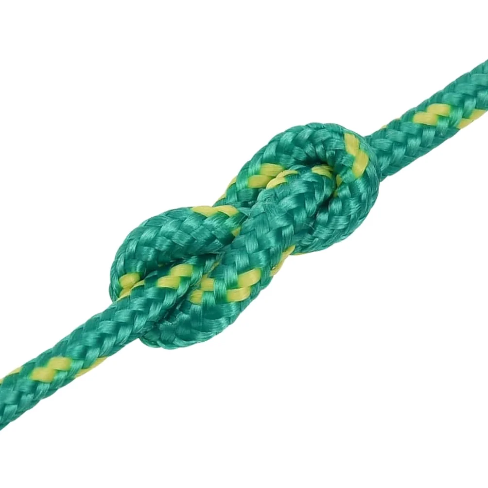 Corda per barca, verde, 3 mm, 25 m, in polipropilene, robusta, resistente alle intemperie, antistrappo, per barca, vela, campeggio, attività all'aperto, casa, officina, fissaggio e legatura