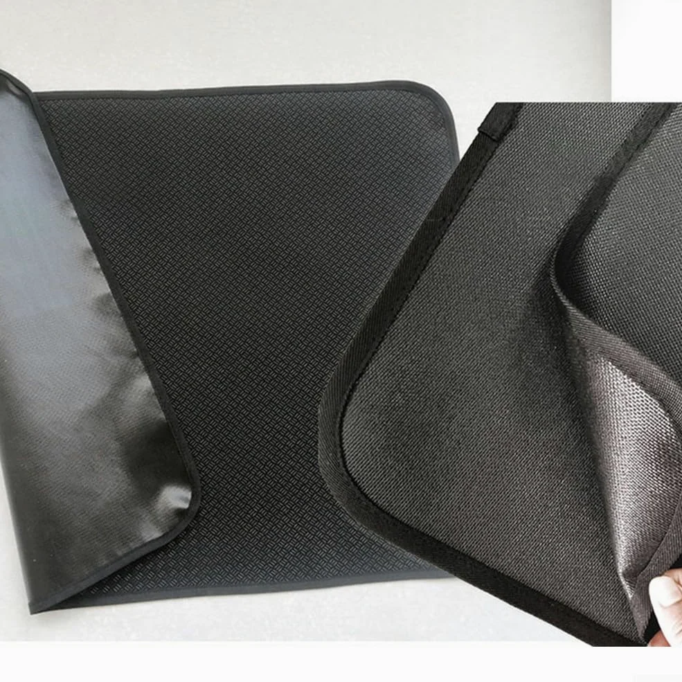 Tappeto per camino, tappetino isolante in silicone ignifugo per interni in fibra di vetro, protezione per pavimenti (122 x 76 cm)
