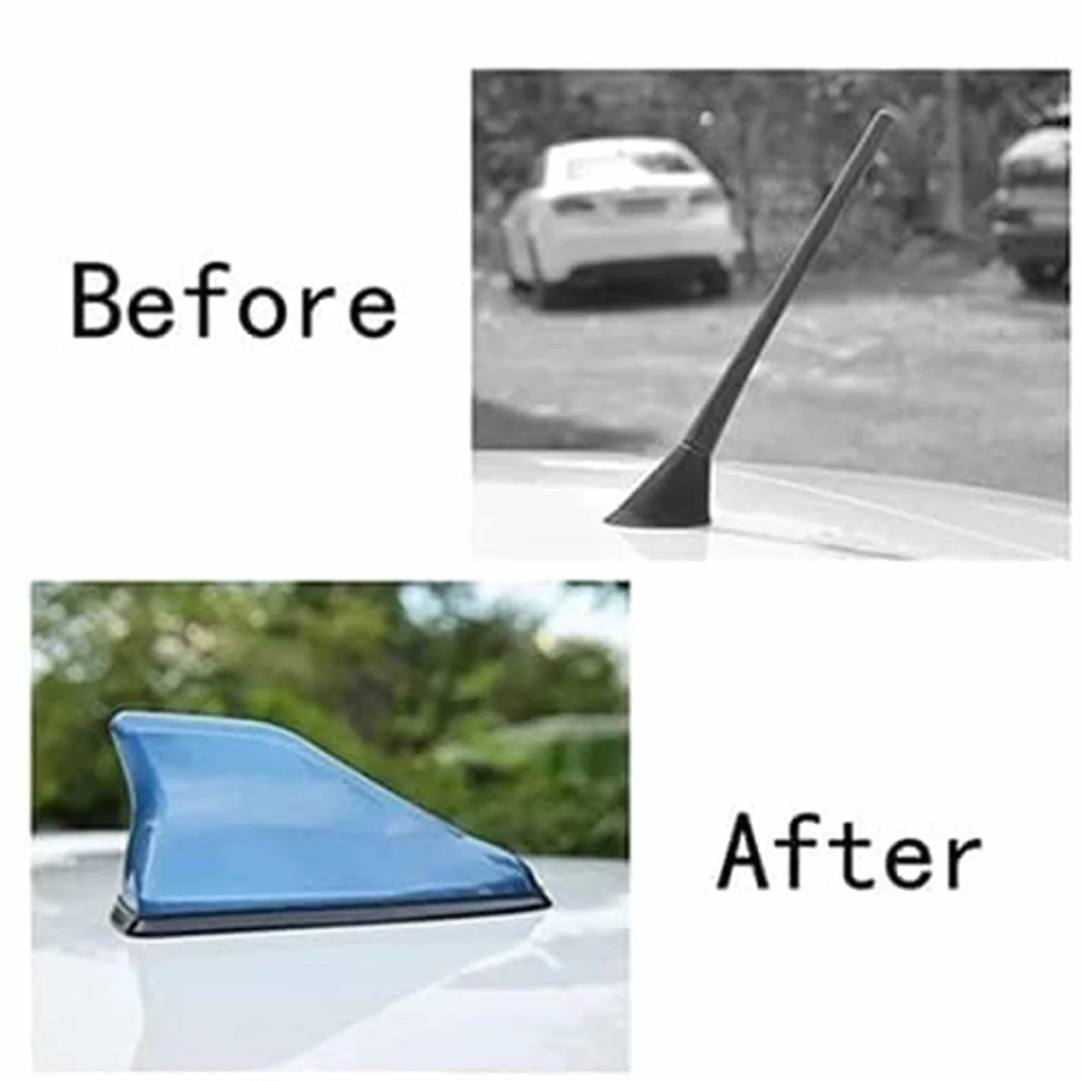 Antenna Auto Squalo Pinna,per Suzuki S Cross Scross 2014-2025 2026 Segnale Radio AM FM Potenziato Aerodinamica Base Adesiva ABS Ricambio Esterno Sportivo,B