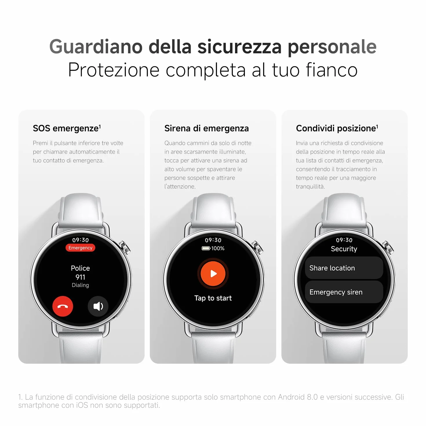 XIAOMI Watch S4 41mm: smartwatch compatto ultra-leggero da 32g, previsione ciclo, controllo della salute con un tap, 150+ modalità sportive, funzioni sicurezza, HyperOS 3, cinturino in pelle bianco
