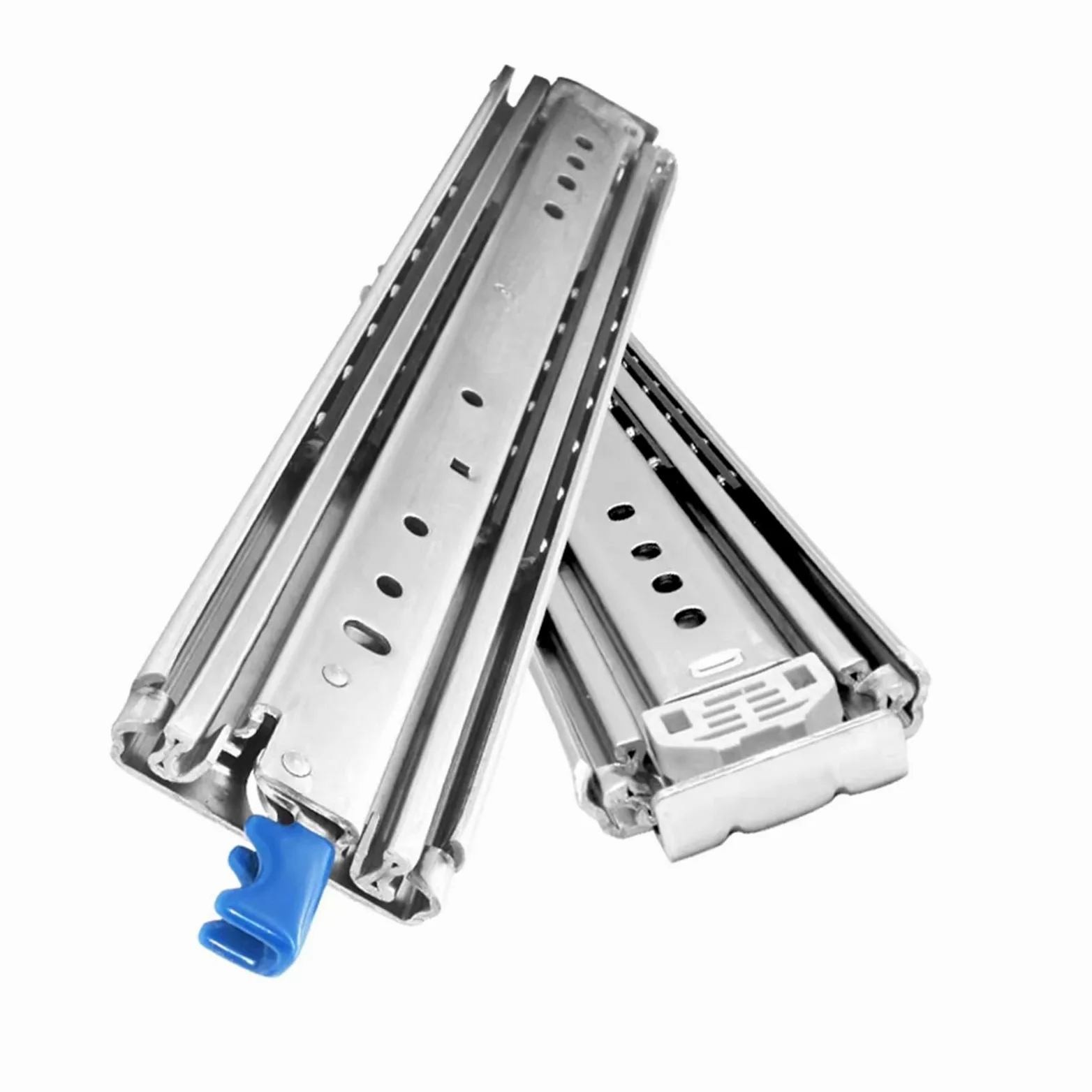 Guide per Cassetti Carichi Pesanti 500 lb, con Serratura, Cuscinetti a Sfera ad Estensione Totale (12-80 pollici), Binario Triplo(18inch(450mm))