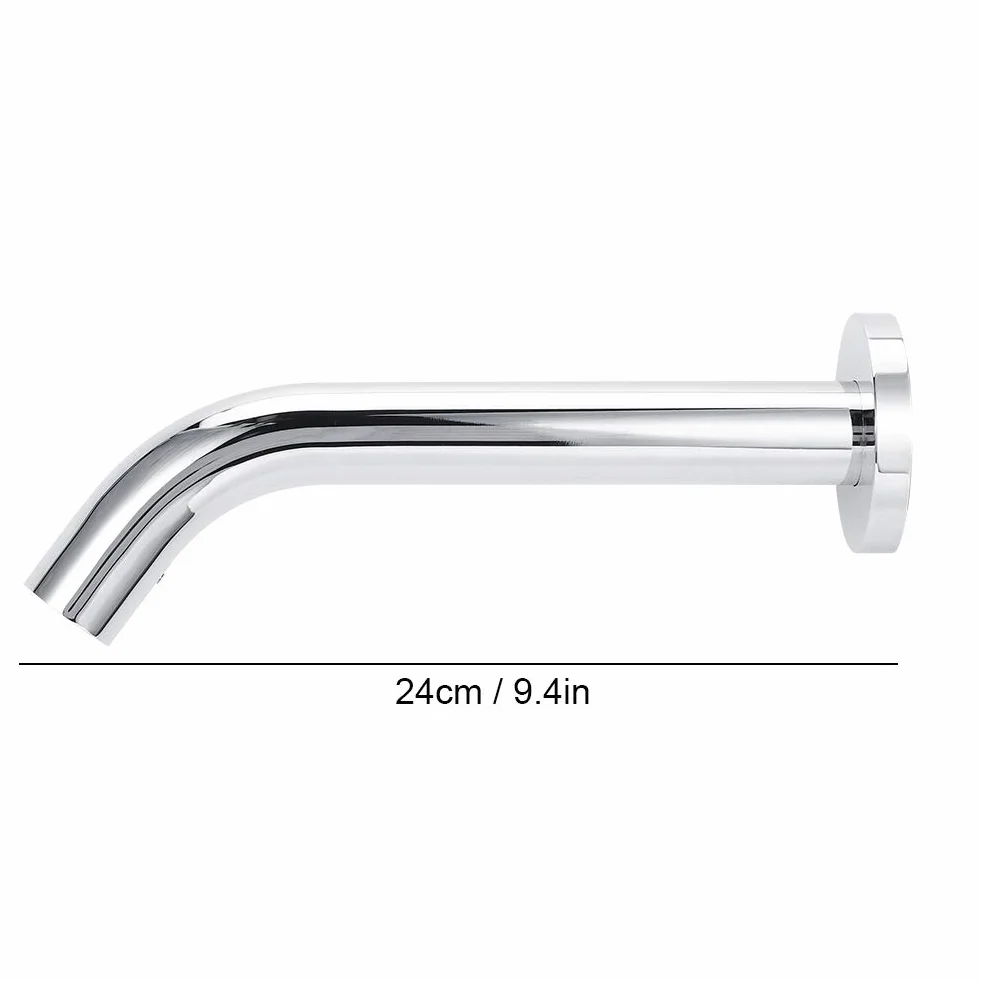 lyrlody Rubinetto del Bagno, Rubinetto del Sensore a Infrarossi a Parete, Materiale in Acciaio Inossidabile, Rubinetto Dell'innesto del Sensore, Adatto per Bagno, Hotel