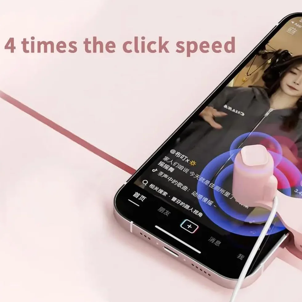 Tapper automatico dello schermo per app per smartphone, video live streaming, gadget per simulazione veloce, clic continuo per giochi, dare un like in Tiktok, trasmissioni in diretta, attività di