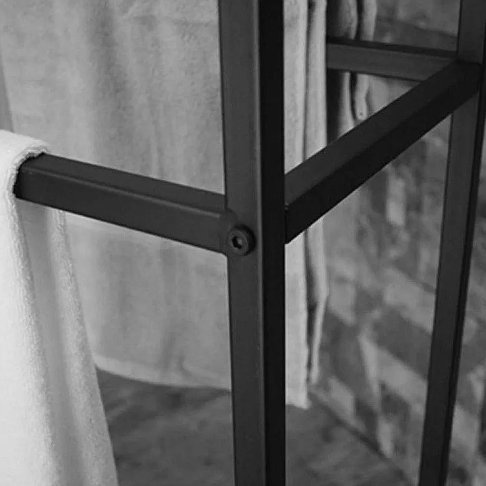 VASDEV Portasciugamani Opaco Portasciugamani autoportante, Portasciugamani in Metallo, Resistente e antiruggine, portaoggetti per Il bagno/65X20X110 Cm (75x20x110 cm)