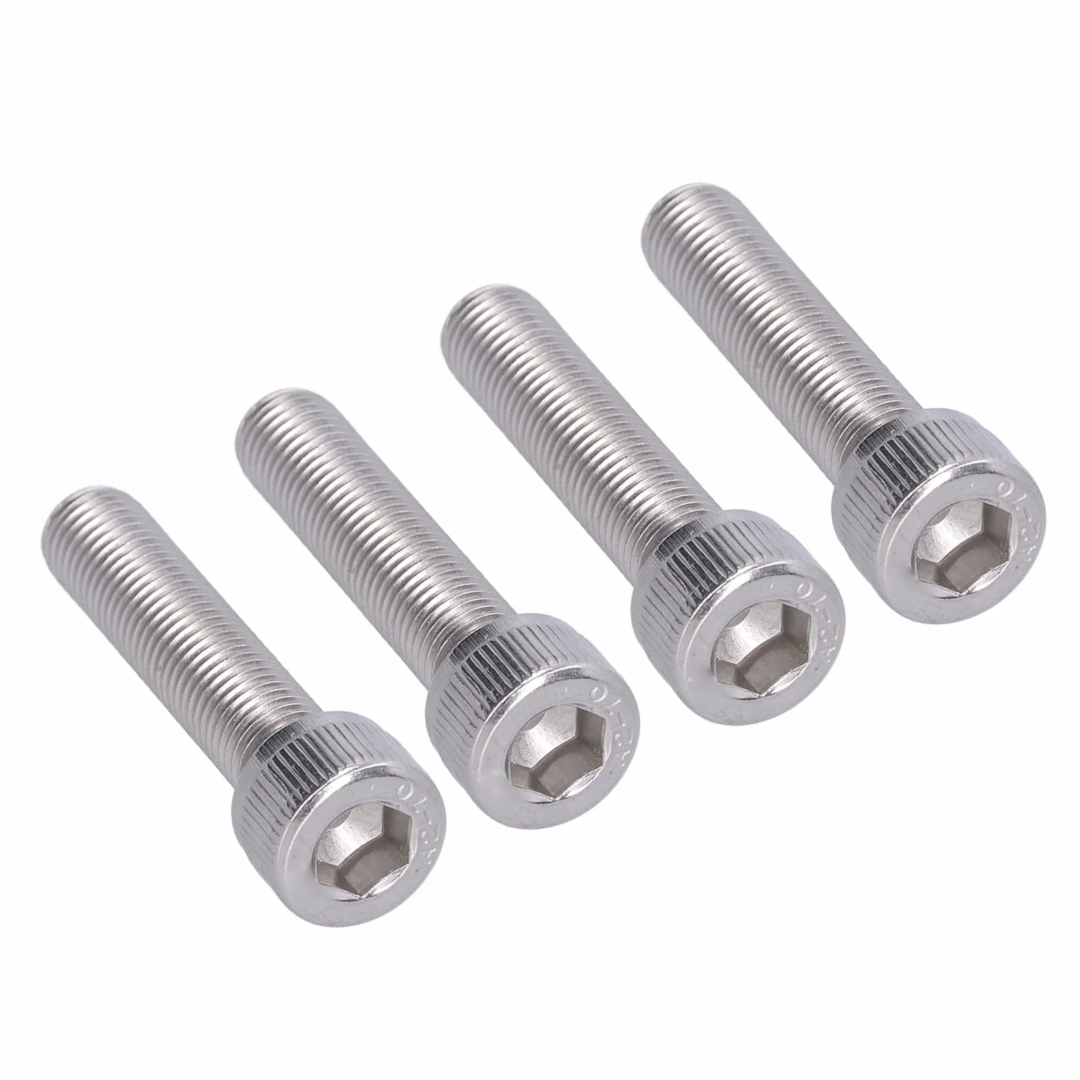 Bullone Esagonale M10x1,25 4 Pezzi Vite Acciaio Inossidabile A2 Fissaggio Passo Fine Hardware M10*45