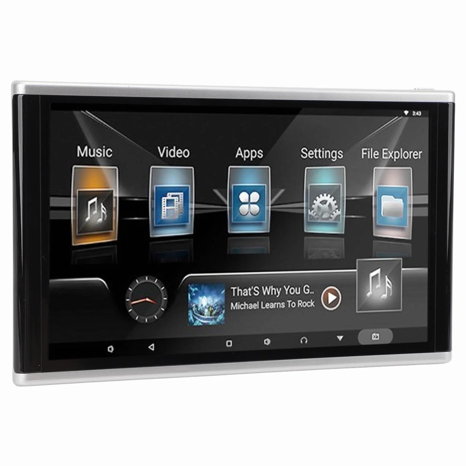 Supporto per Auto 4K 10,1 Pollici, Tablet Monitor per Poggiatesta con ROM 1 GB 32 GB, per il Touch Screen IPS del Sedile Posteriore, per i Monitor TV dei Sedili Posteriori