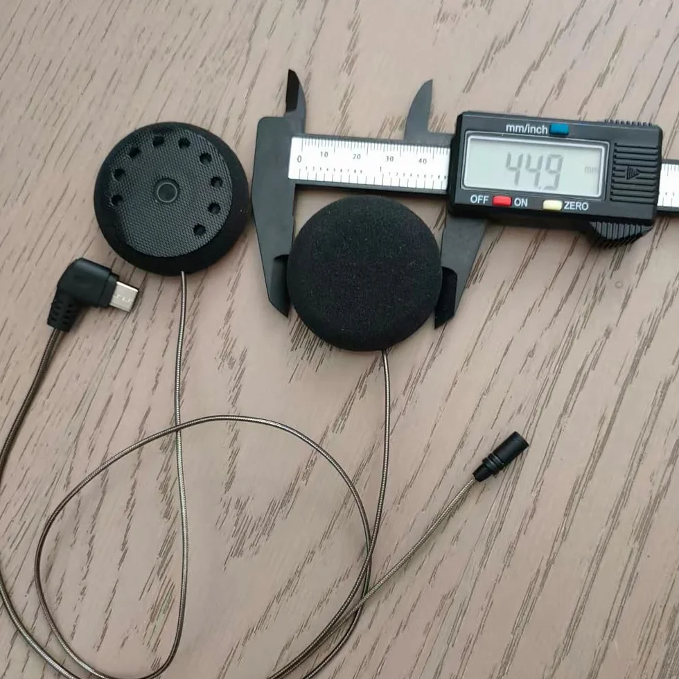 Altoparlante per casco da 45 mm, con microfono, compatibile con LEXIN G4 G2 G16 B4FM