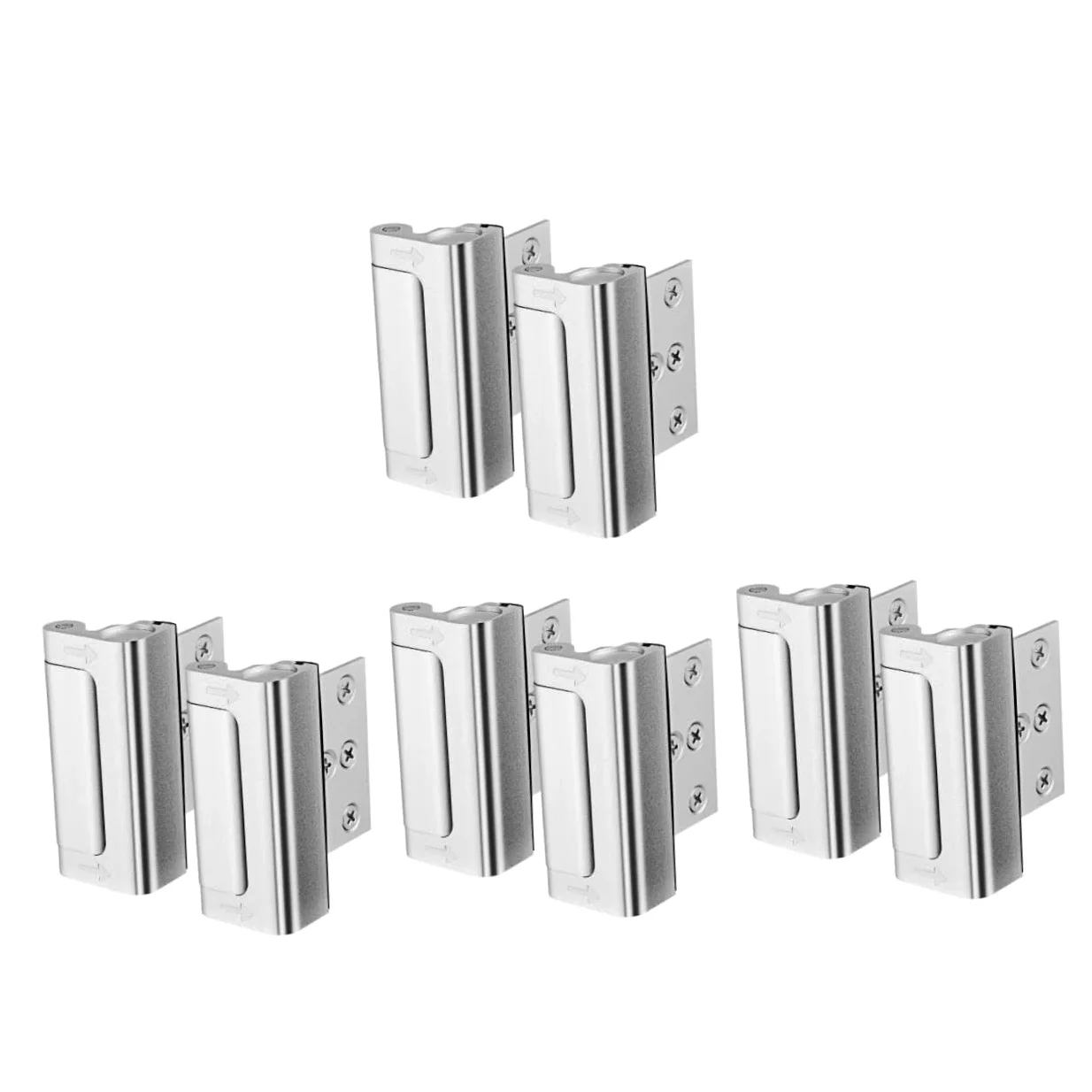 NUOBESTY 4 Set Serratura Sicurezza Per Porte Chiusura E Resistente Facile Installazione E Uso Accessorio Sicurezza E Appartamento 2 Pezzi*4