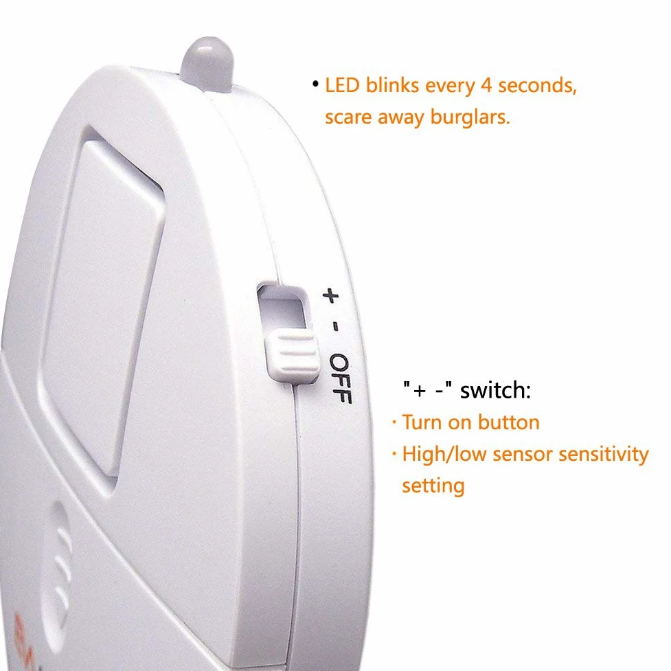 EVA Logik finestre con allarme sonoro 120dB allarme e vibrazioni sensori compatibile con quasi tutte le finestre, Confezione da 4, Infradito colorati estivi, con finte perline
