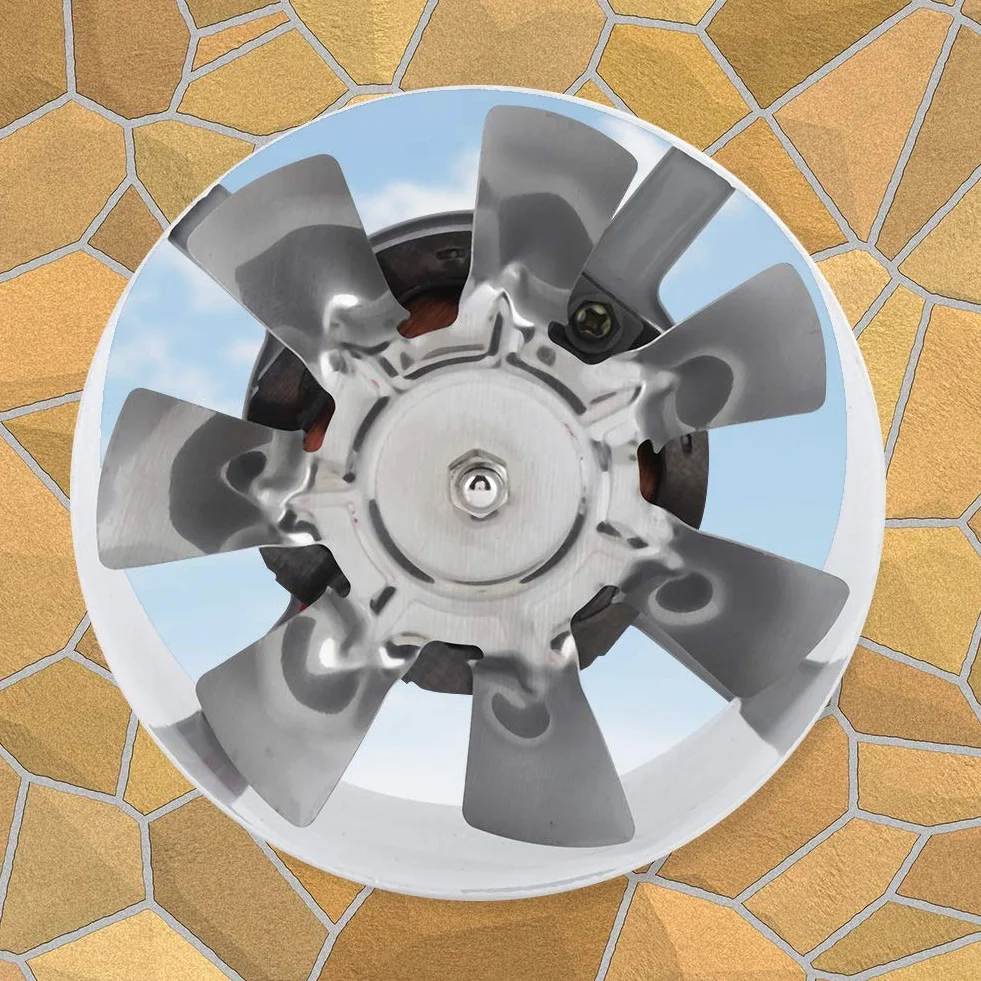 Zerodis Estrattore d'aria Ventilatore di estrazione per bagno, garage, ventilatore da incasso 200 m³/H flusso d'aria e 40 db, potenza 30 W