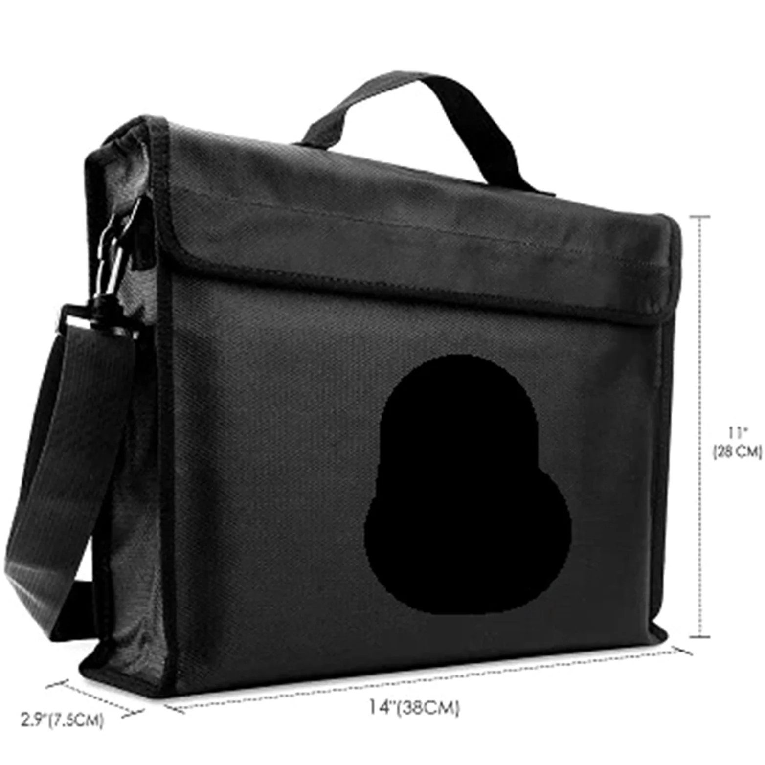 Borsa ignifuga for denaro e documenti, portadocumenti e portadocumenti con maniglia e tracolla, scatola ignifuga for oggetti di valore per Documenti Passaporto