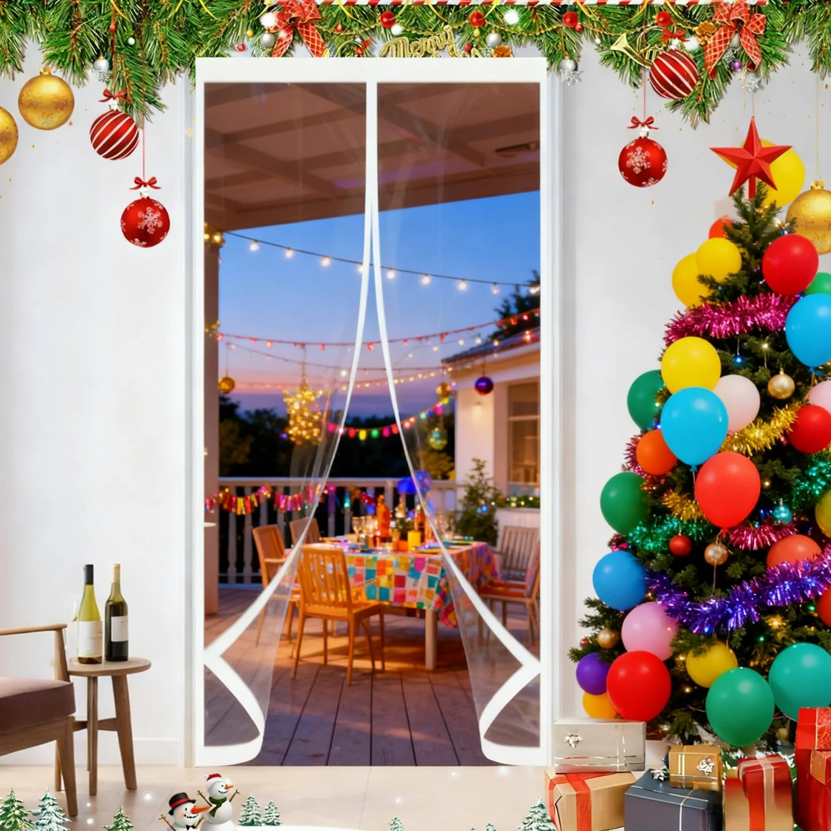 Tenda Termica Isolante Freddo 178 x 300 cm Protezione Dal Freddo Antivento Insonorizzata, Isolamento Termico Copertura Termica per Porta per Cantina, Balcone, A