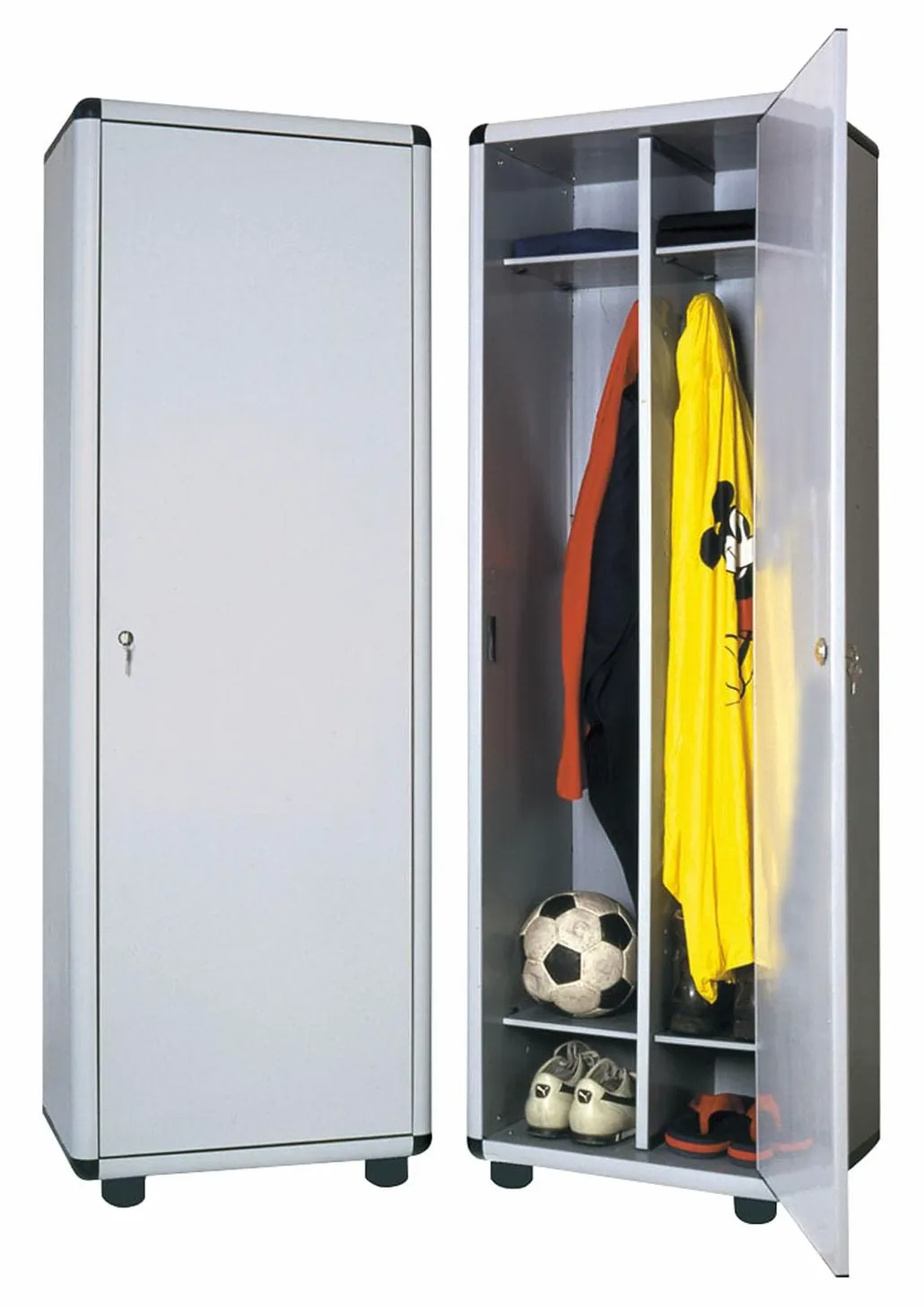 Armadietto Spogliatoio Doppio Sporco Pulito Easy L 59 x P 40 x H 175 cm Grigio Chiaro